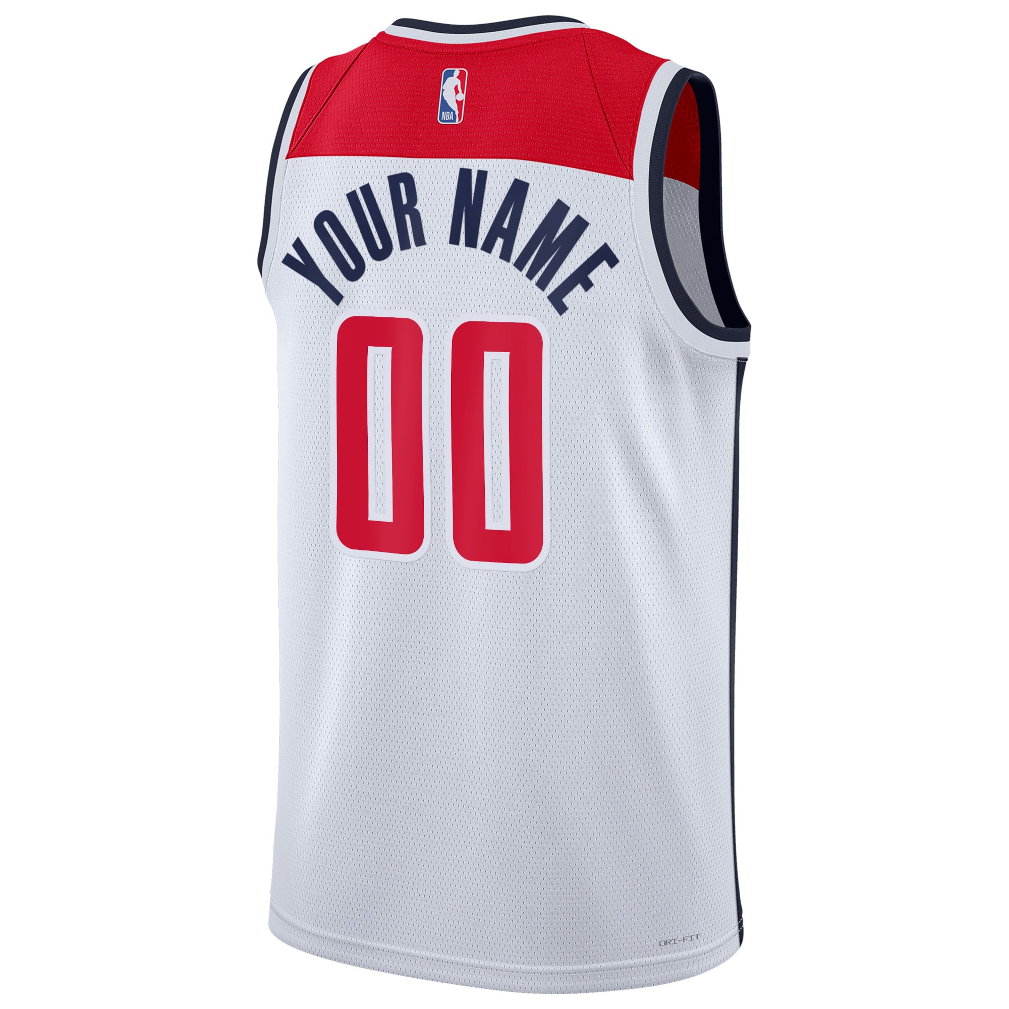 Alternative view of Washington Wizards Association Swingman Jersey - Custom - Unisex - JS197