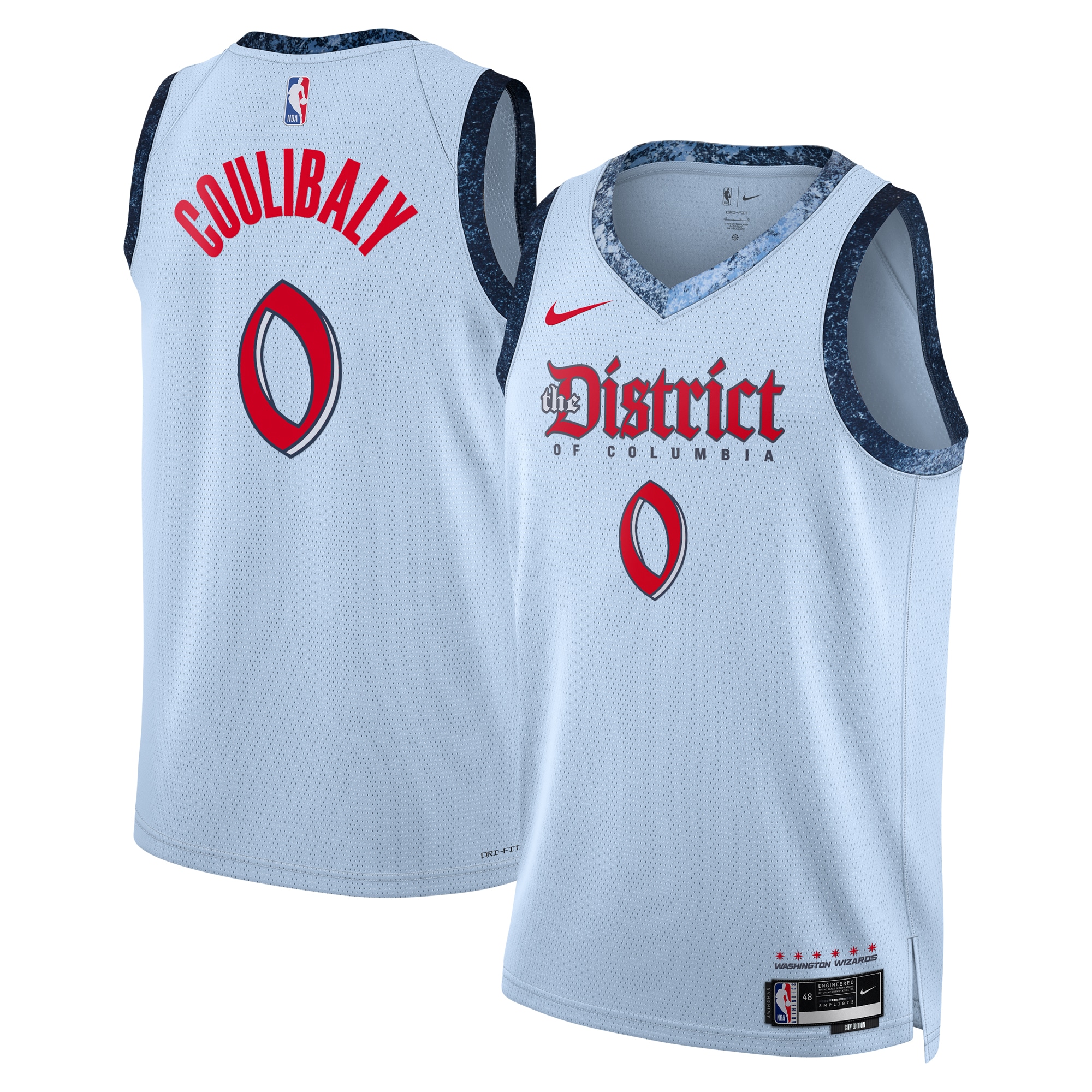 Washington Wizards City Edition Swingman Jersey 2024 - Blue - Bilal Coulibaly - Unisex - JS449