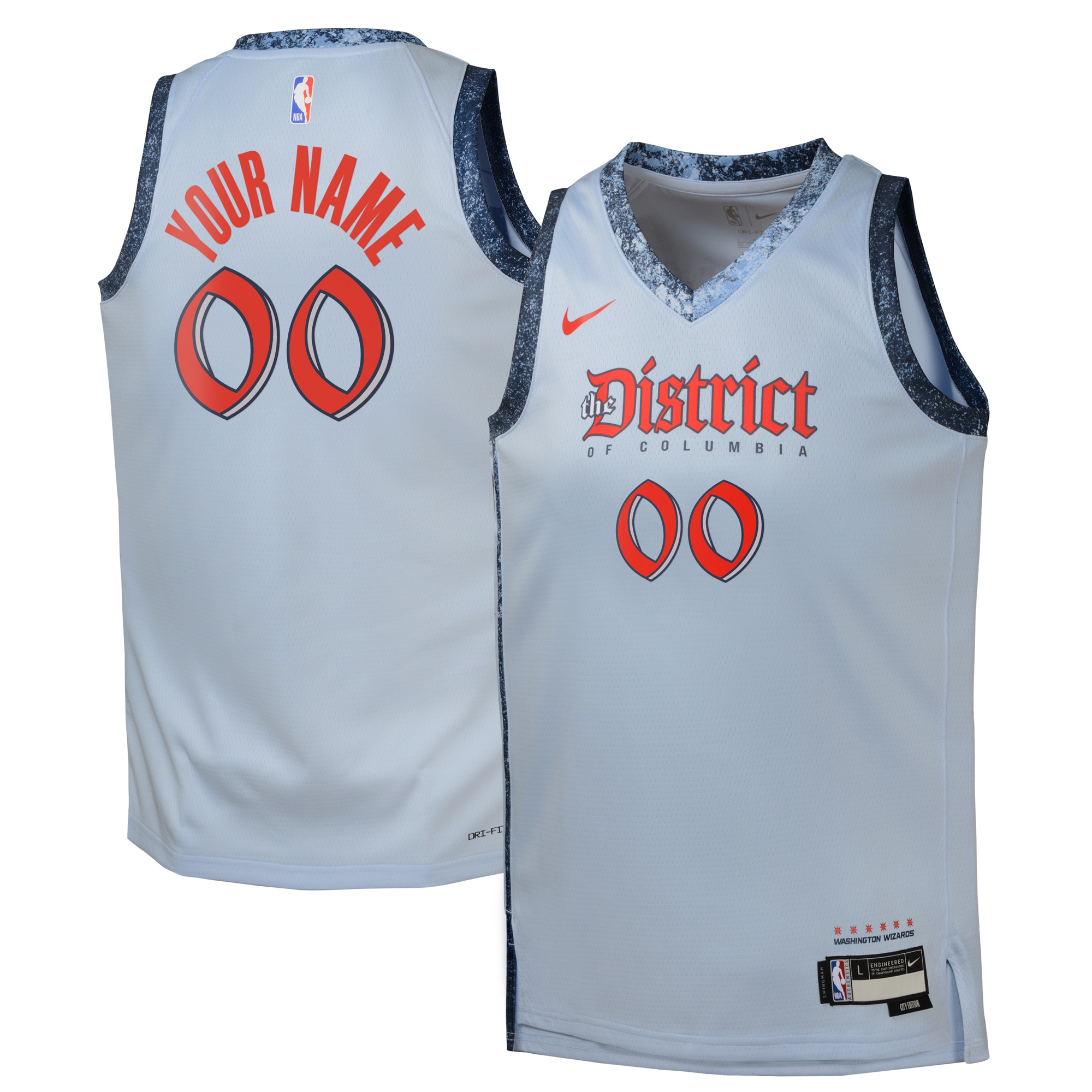 Washington Wizards City Edition Swingman Jersey 2024 - Custom - Youth - JS565