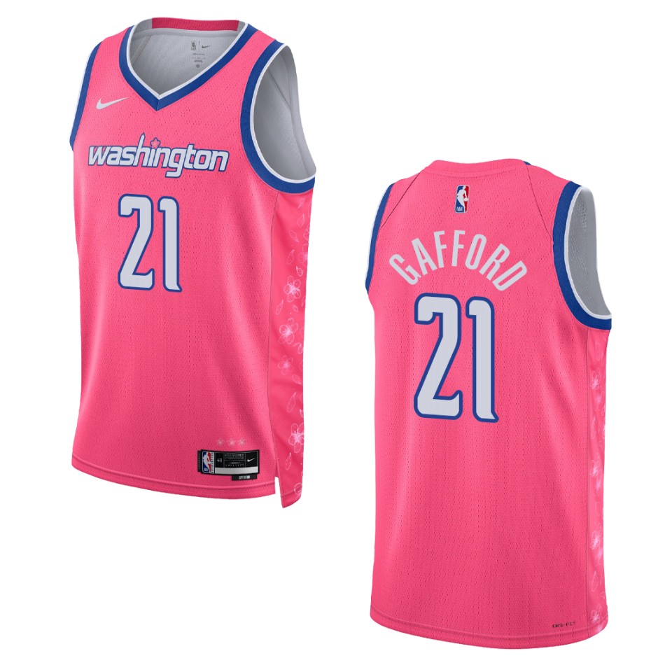 Washington Wizards Daniel Gafford 2022-23 City Edition Pink Cherry Blossom Jersey
