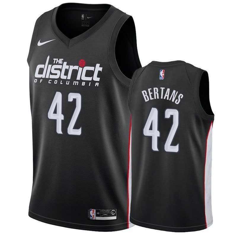 Washington Wizards Davis Bertans 42 City Men's Jersey - JS382