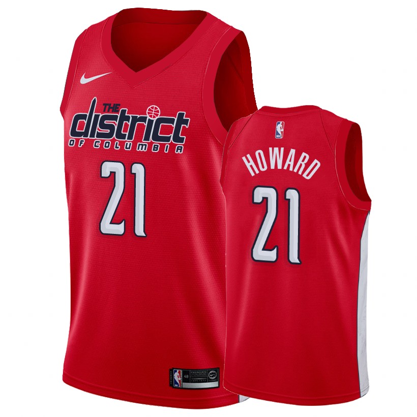 Washington Wizards Dwight Howard Red Earned Edition Jersey