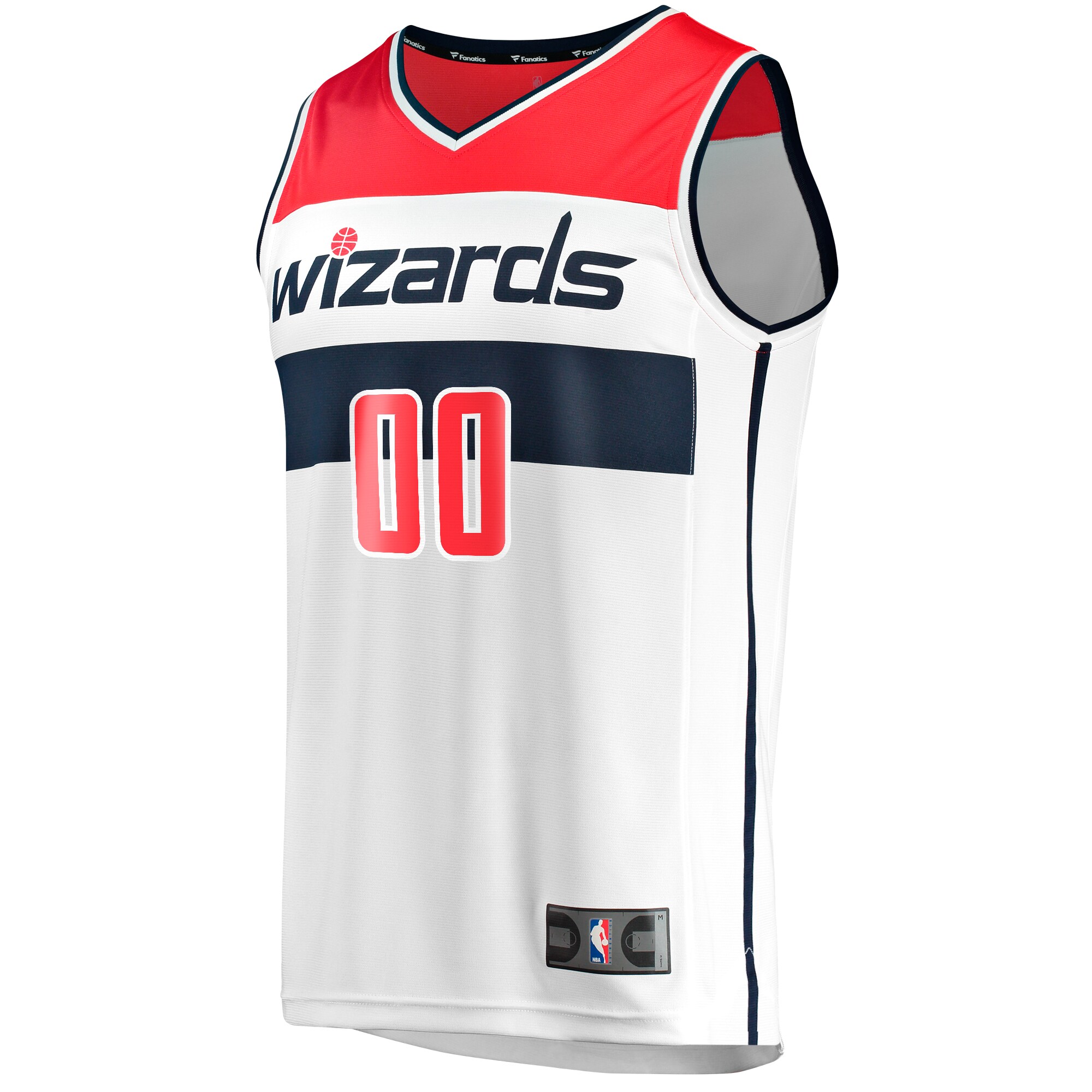 Alternative view of Washington Wizards Fanatics Fast Break Custom Replica Jersey - Association Edition - White