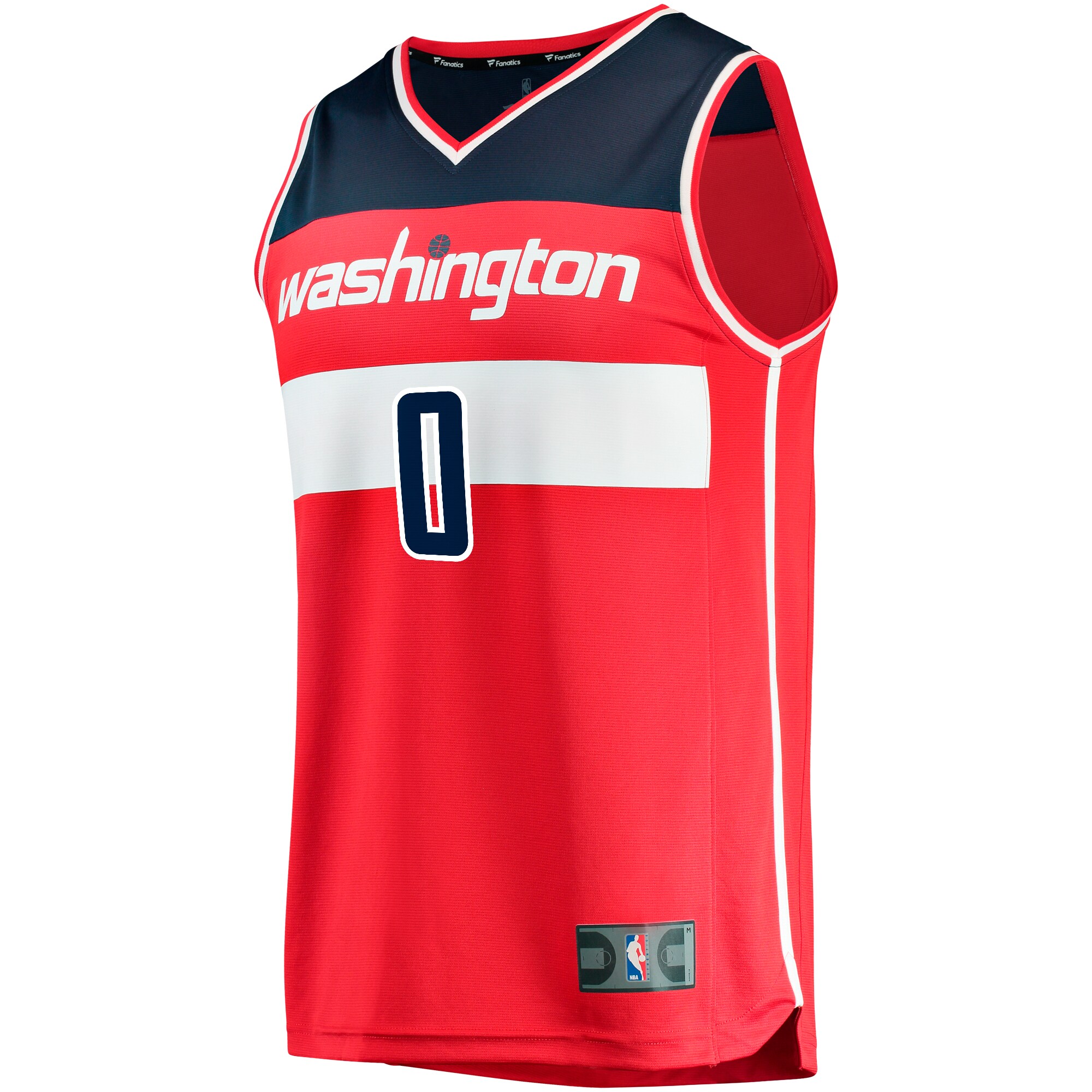 Alternative view of Washington Wizards Fanatics Fast Break Replica Jersey - Icon Edition - Red