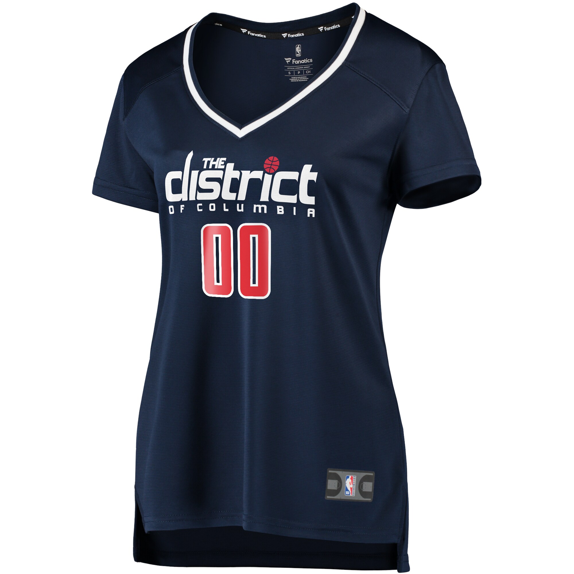 Alternative view of Washington Wizards Fanatics Women's Custom Fast Break Replica Jersey Navy - Statement Edition