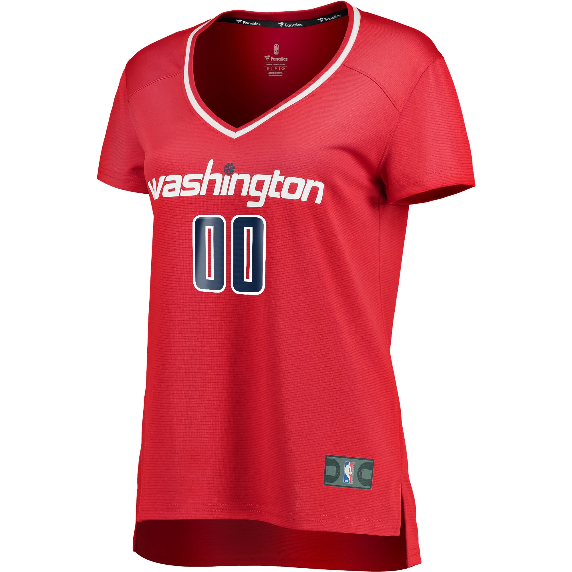 Alternative view of Washington Wizards Fanatics Women's Fast Break Custom Jersey Red - Icon Edition