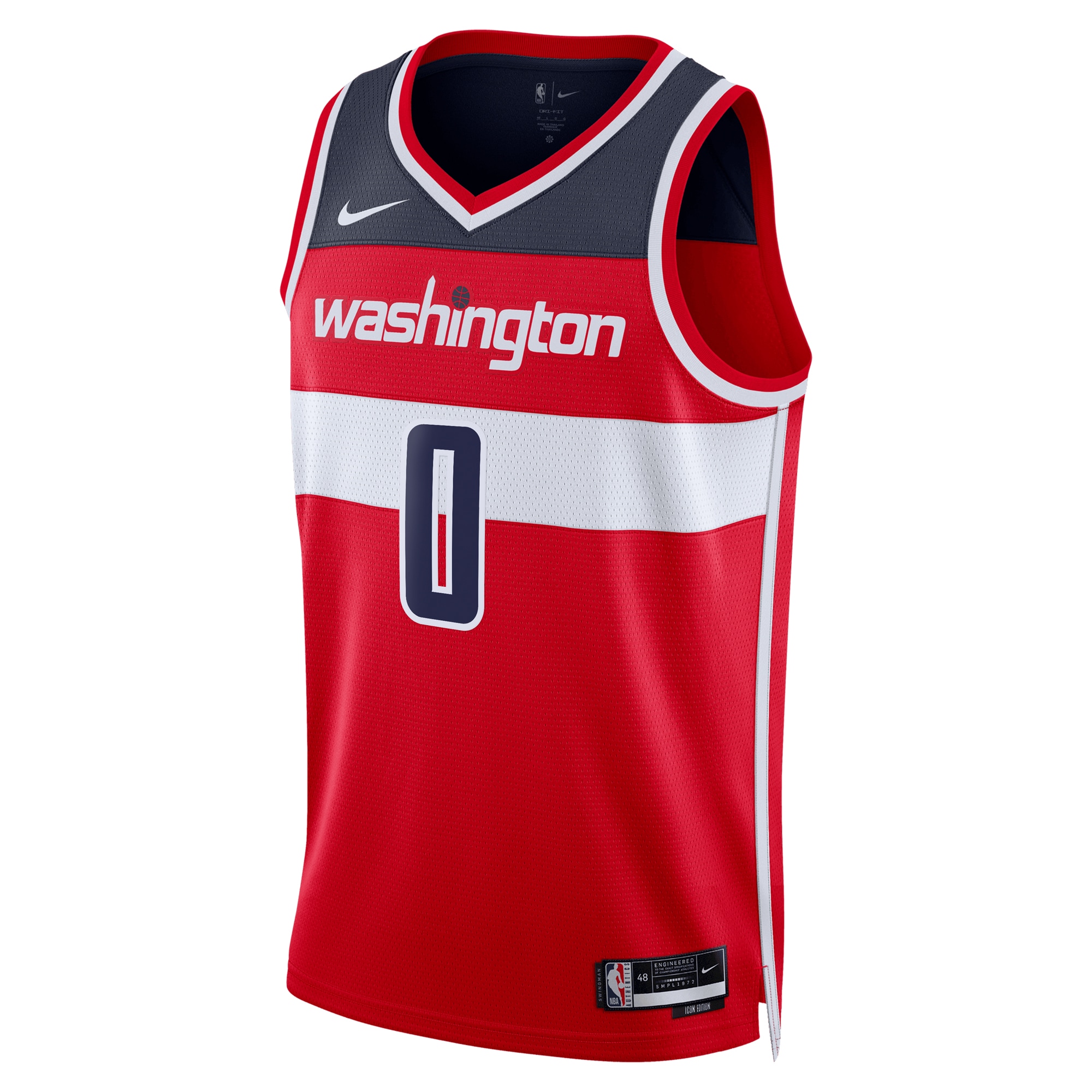 Alternative view of Washington Wizards Icon Edition Swingman Jersey - Red - Bilal Coulibaly - Unisex - JS361
