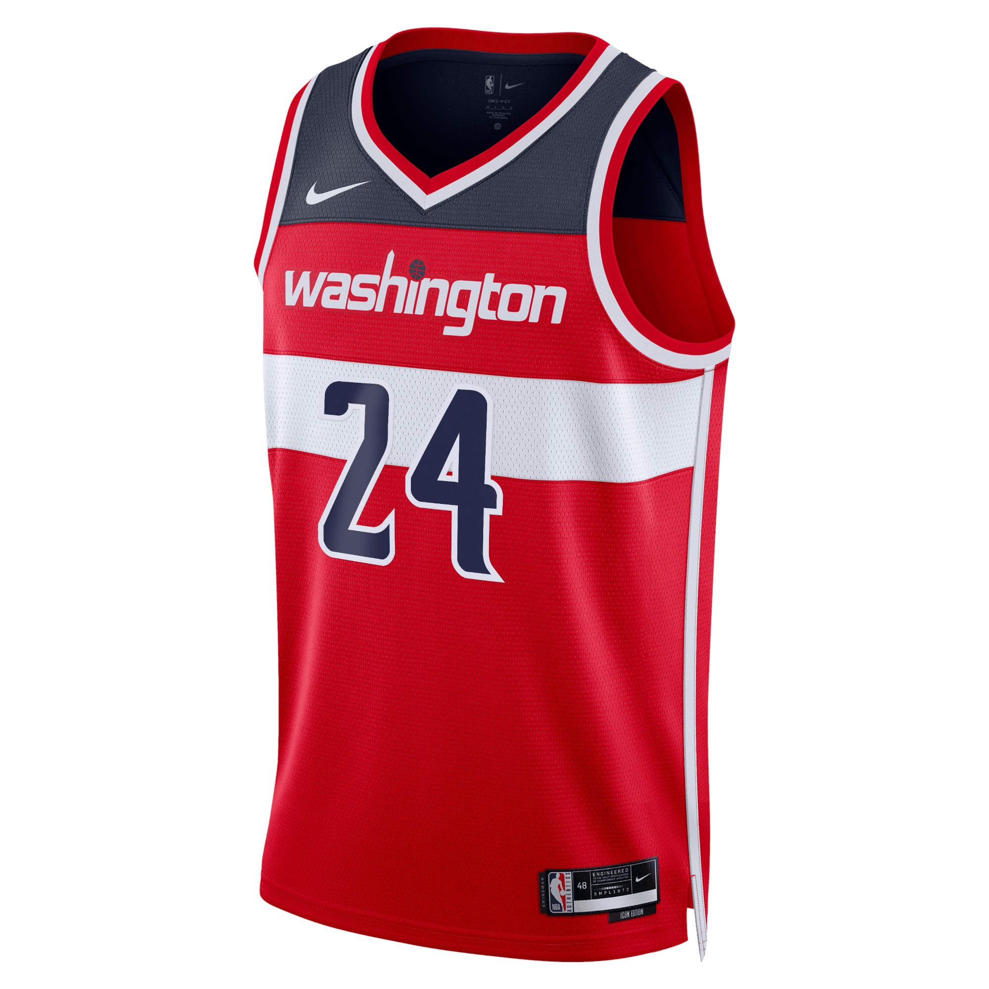 Washington Wizards Icon Edition Swingman Jersey - Red - Corey Kispert - Unisex - JS814