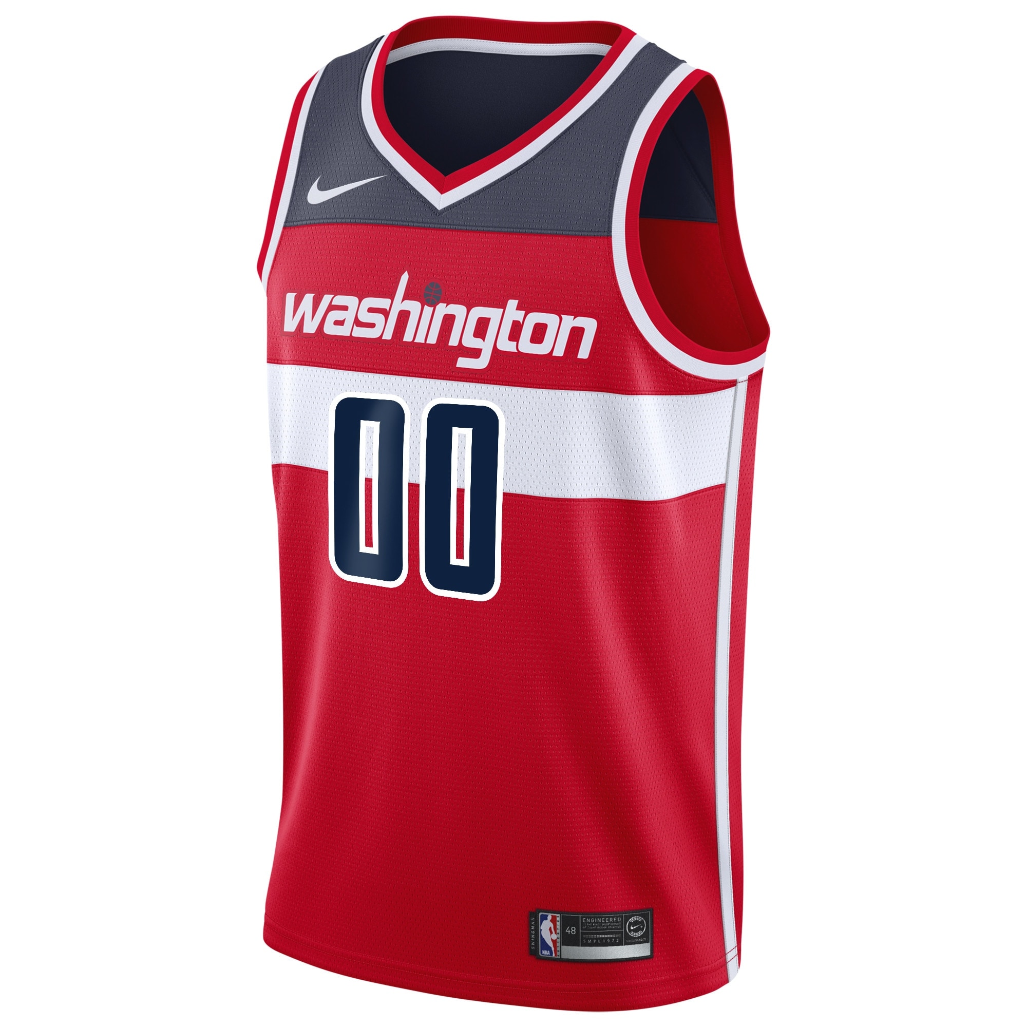 Washington Wizards Icon Edition Swingman Jersey - Red - Custom - Youth - JS678