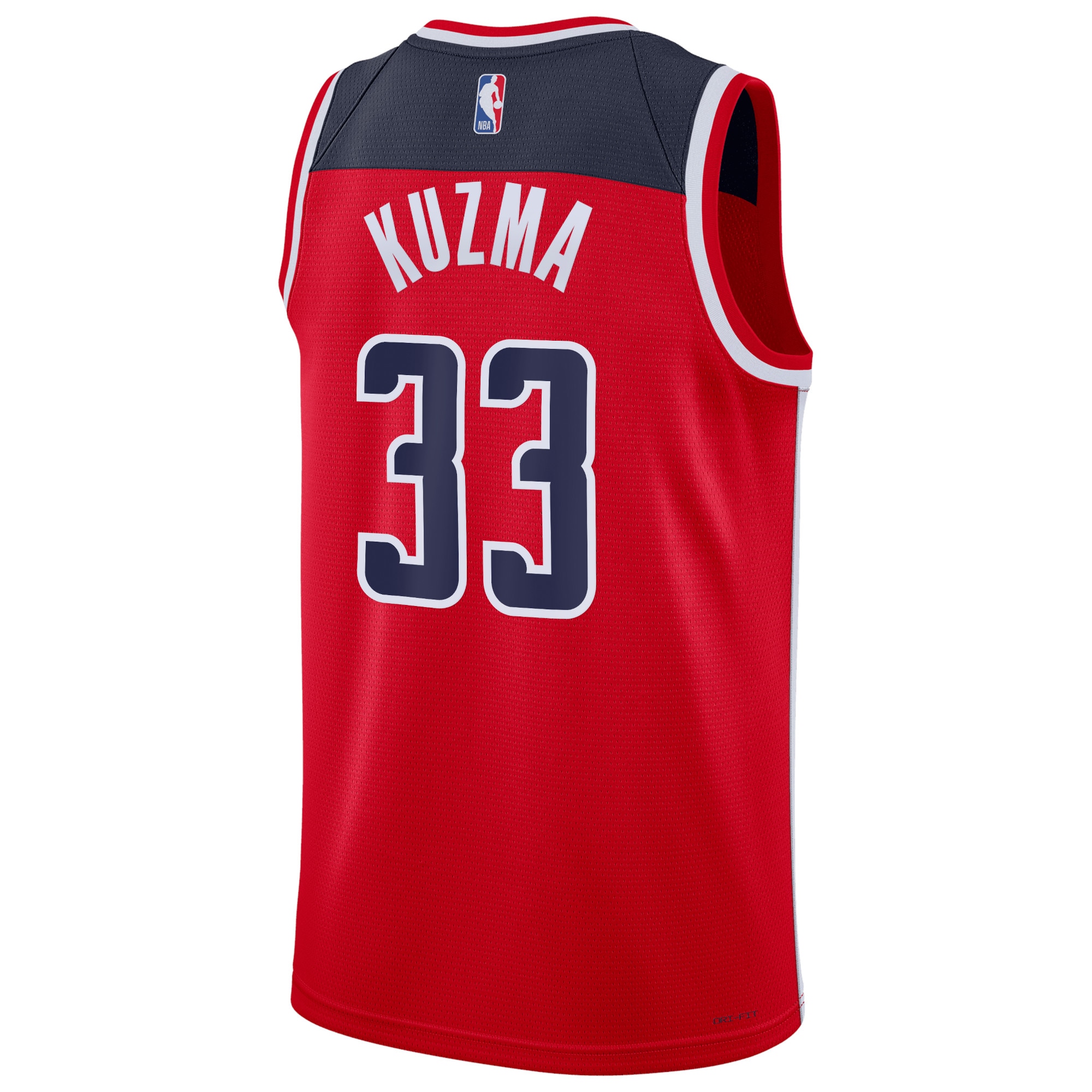 Alternative view of Washington Wizards Icon Edition Swingman Jersey - Red - Kyle Kuzma - Unisex - JS296