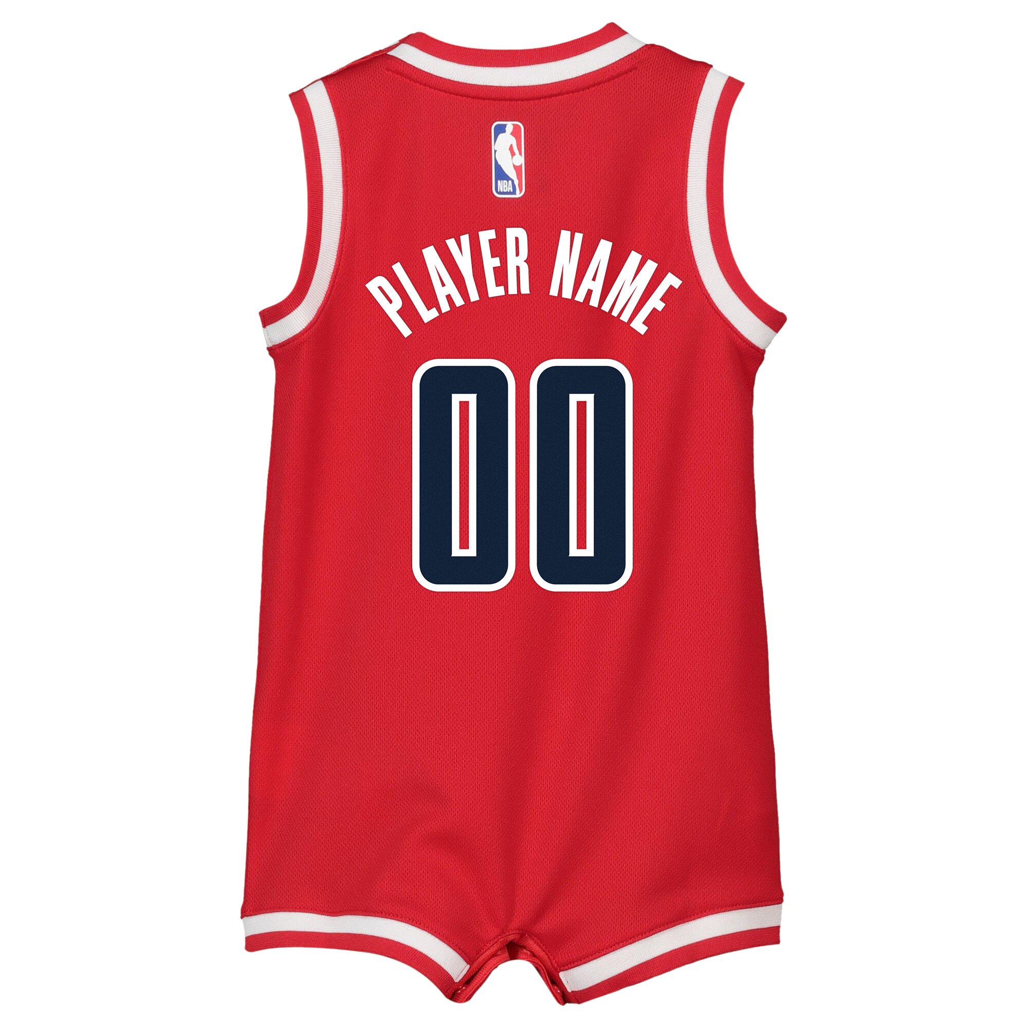 Alternative view of Washington Wizards Icon Onesie Jersey - Custom - Infant - JS458