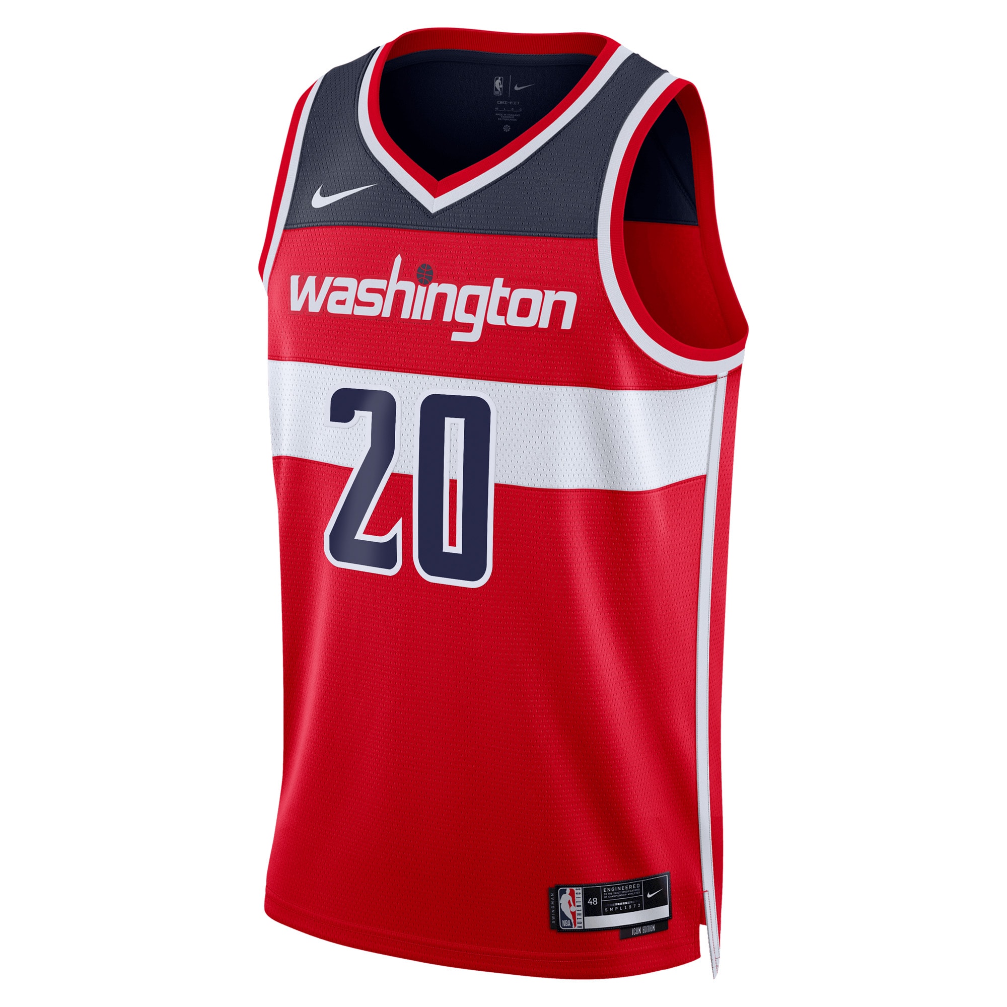 Alternative view of Washington Wizards Icon Swingman Jersey - Red - Alexandre Sarr - Unisex - JS842