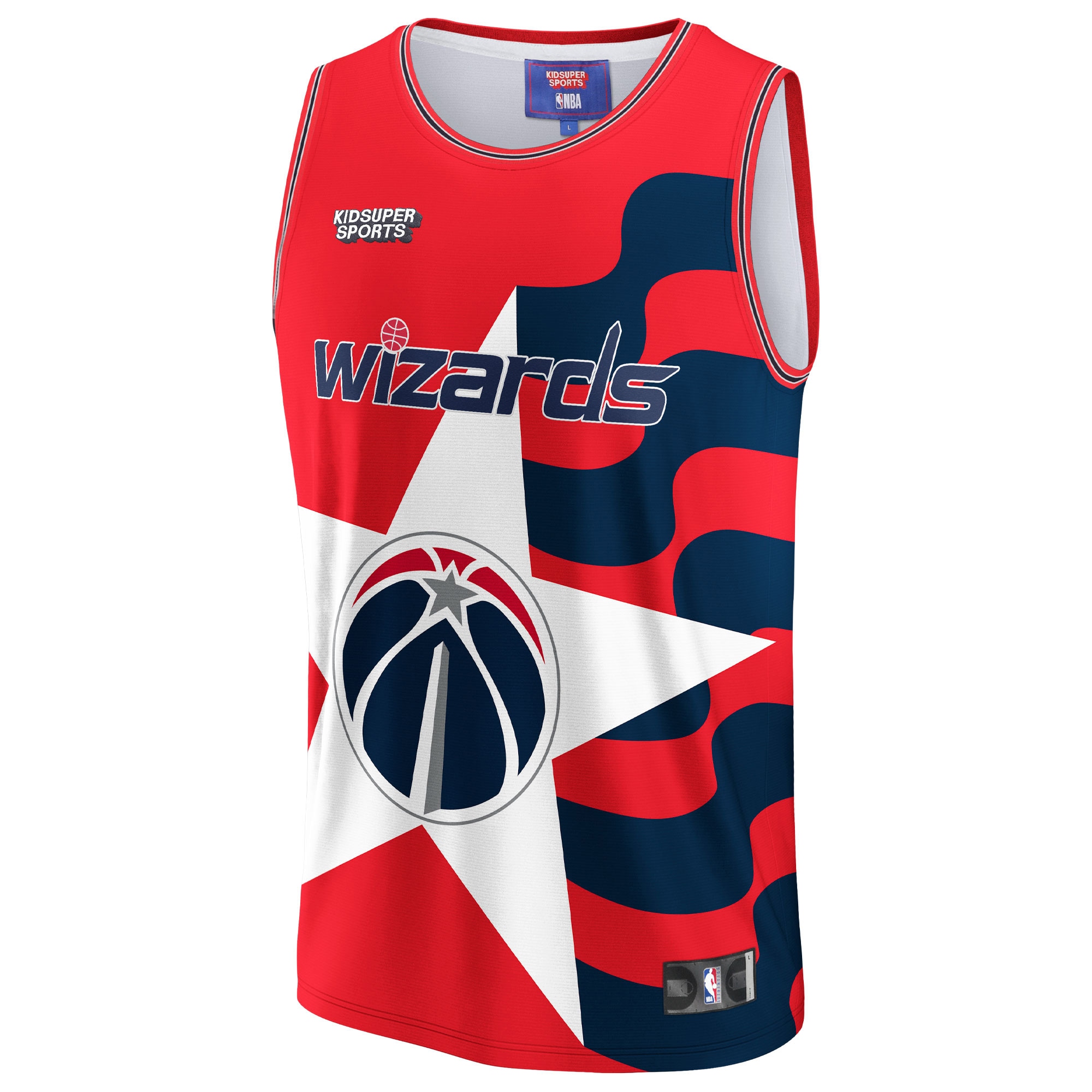 Alternative view of Washington Wizards Nba & Kidsuper Studios By Fanatics Unisex Hometown Jersey - Red