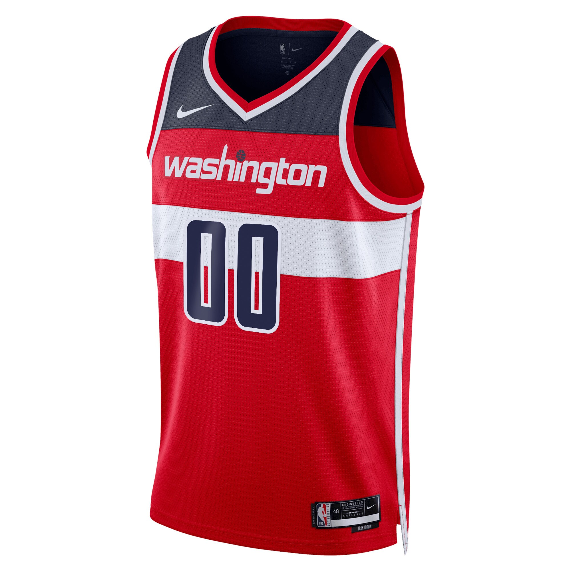 Alternative view of Washington Wizards Unisex Swingman Custom Jersey Red - Icon Edition
