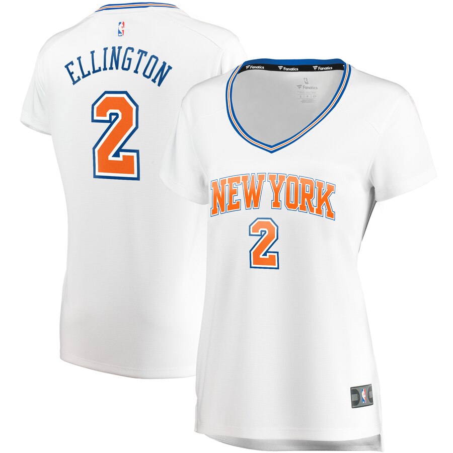 Wayne Ellington New York Knicks Fanatics Branded Women's Fast Break Player Replica Jersey - Statement Edition - White