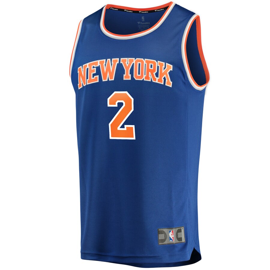 Alternative view of Wayne Ellington New York Knicks Fanatics Branded Youth Fast Break Replica Player Jersey - Icon Edition - Blue