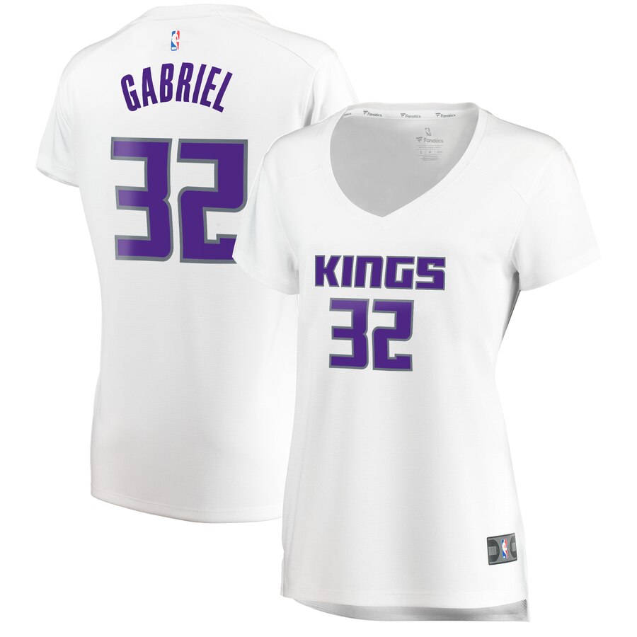 Wenyen Gabriel Sacramento Kings Fanatics Branded Women's Fast Break Player Replica Jersey - Association Edition - White