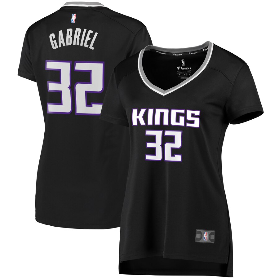 Wenyen Gabriel Sacramento Kings Fanatics Branded Women's Fast Break Player Replica Jersey - Statement Edition - Black