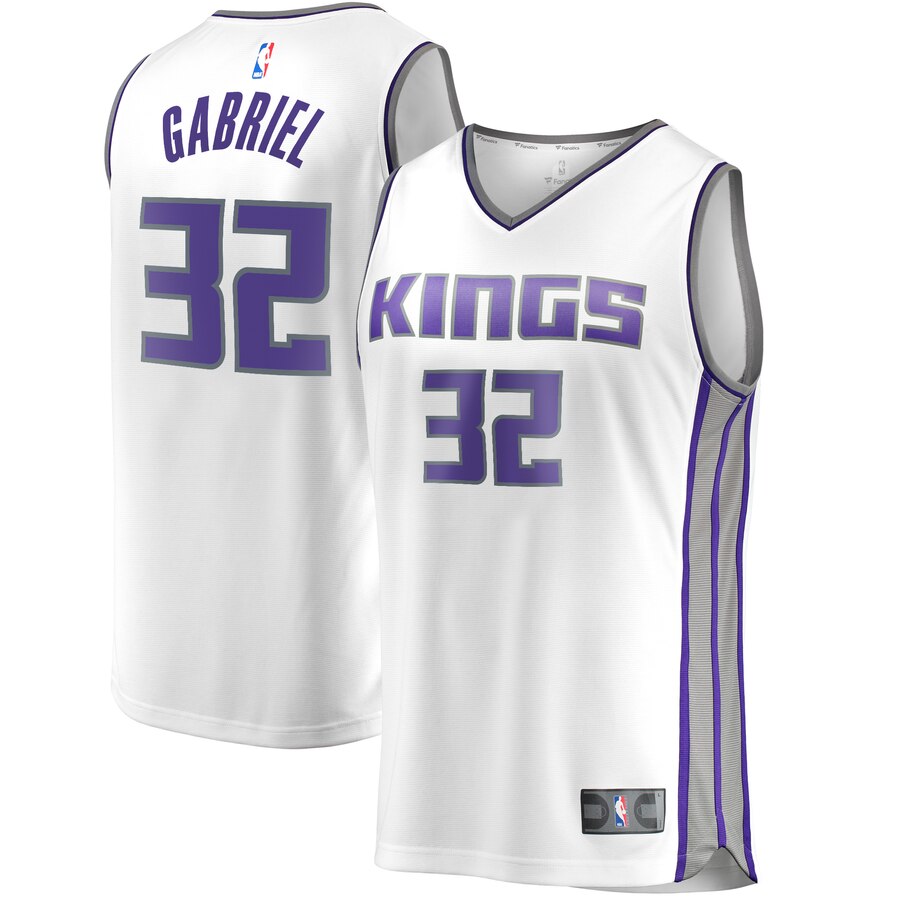 Wenyen Gabriel Sacramento Kings Fanatics Branded Youth Fast Break Replica Player Jersey - Association Edition - White