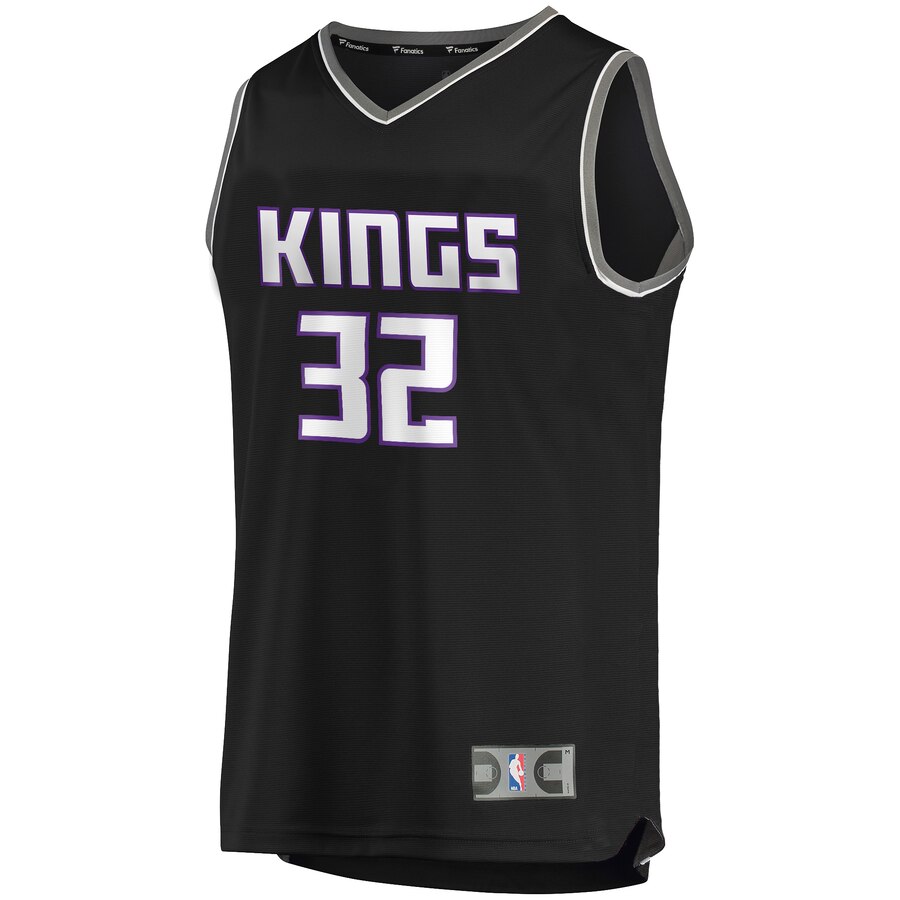 Alternative view of Wenyen Gabriel Sacramento Kings Fanatics Branded Youth Fast Break Replica Player Jersey - Statement Edition - Black