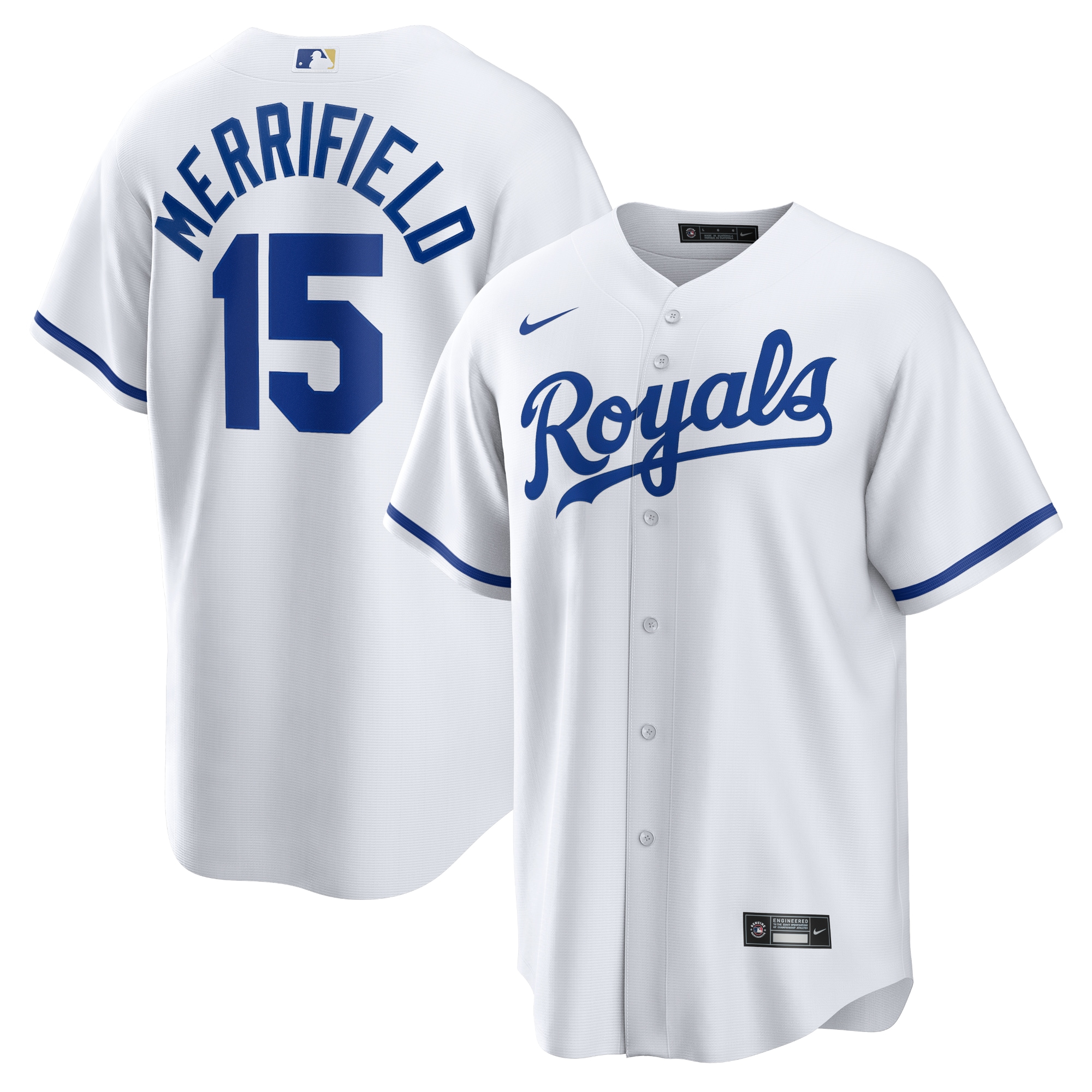 Whit Merrifield Kansas City Royals Home Replica Player Jersey - White