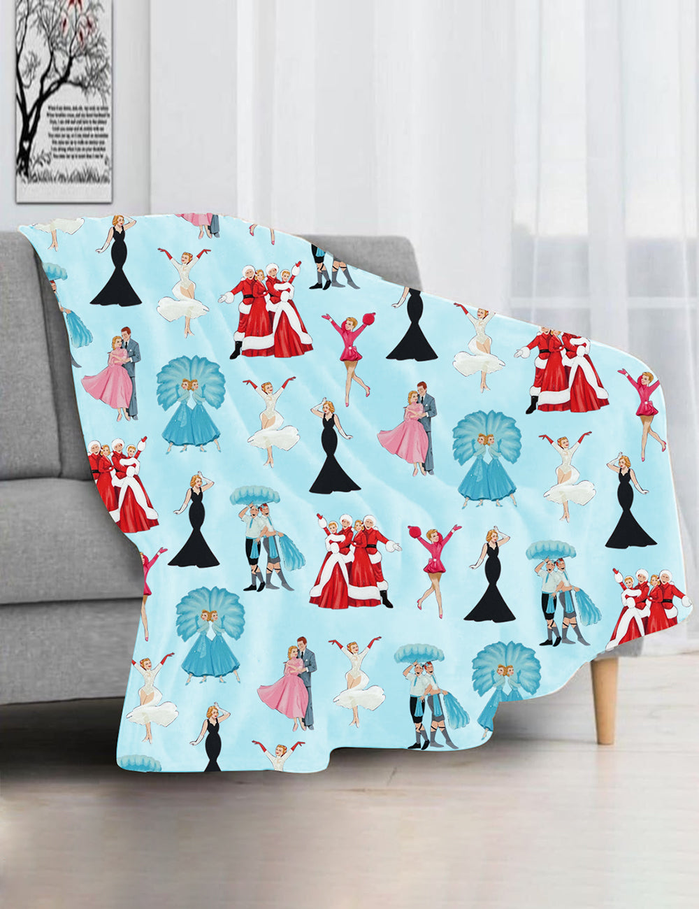 Alternative view of White Christmas Home Blanket