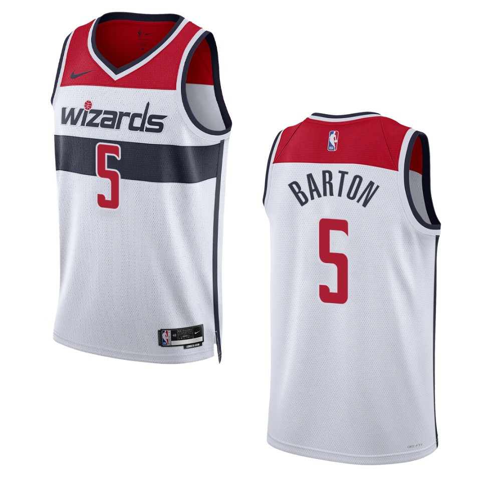 Will Barton Association Edition Washington Wizards 2022-23 White Swingman Jersey