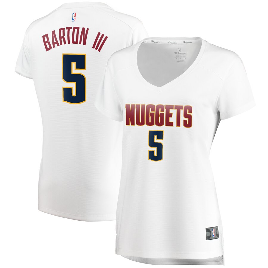 Will Barton Denver Nuggets Fanatics Branded Women's Fast Break Player Jersey - Association Edition - White