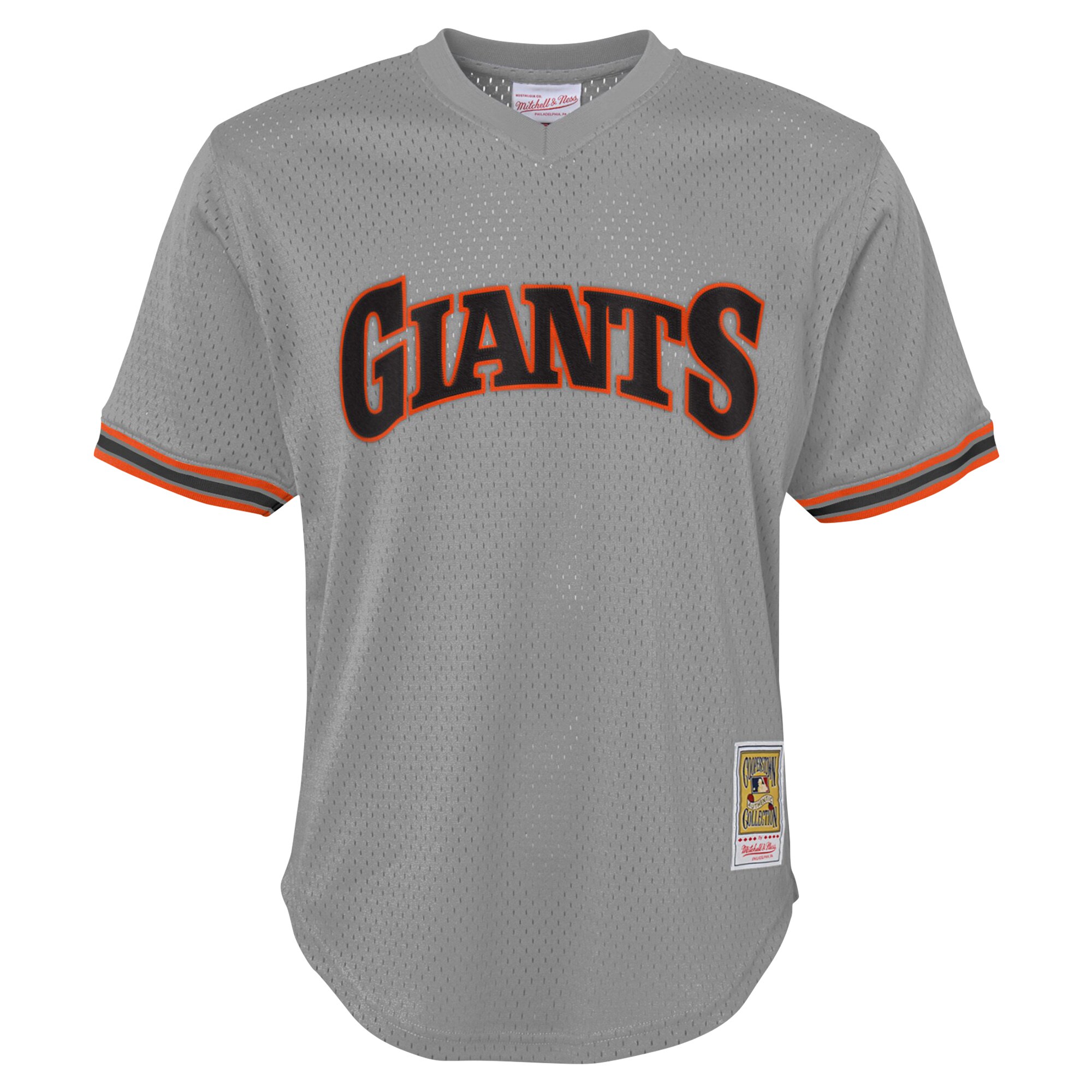 Alternative view of Will Clark San Francisco Giants Mitchell & Ness Youth Cooperstown CollectionÃƒâ€šÃ‚Â mesh Batting Practice Jersey - Gray