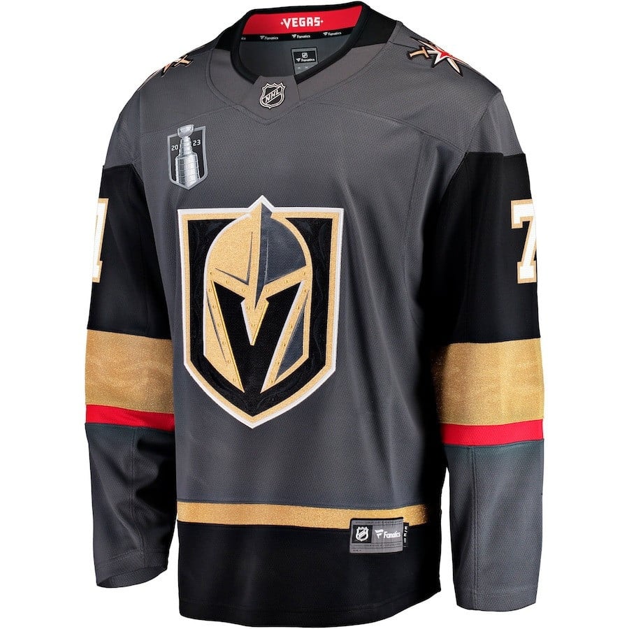 Alternative view of William Karlsson 71 Vegas Golden Knights 2023 Stanley Cup Final Alternate Breakaway Player Jersey - Black - JS371 