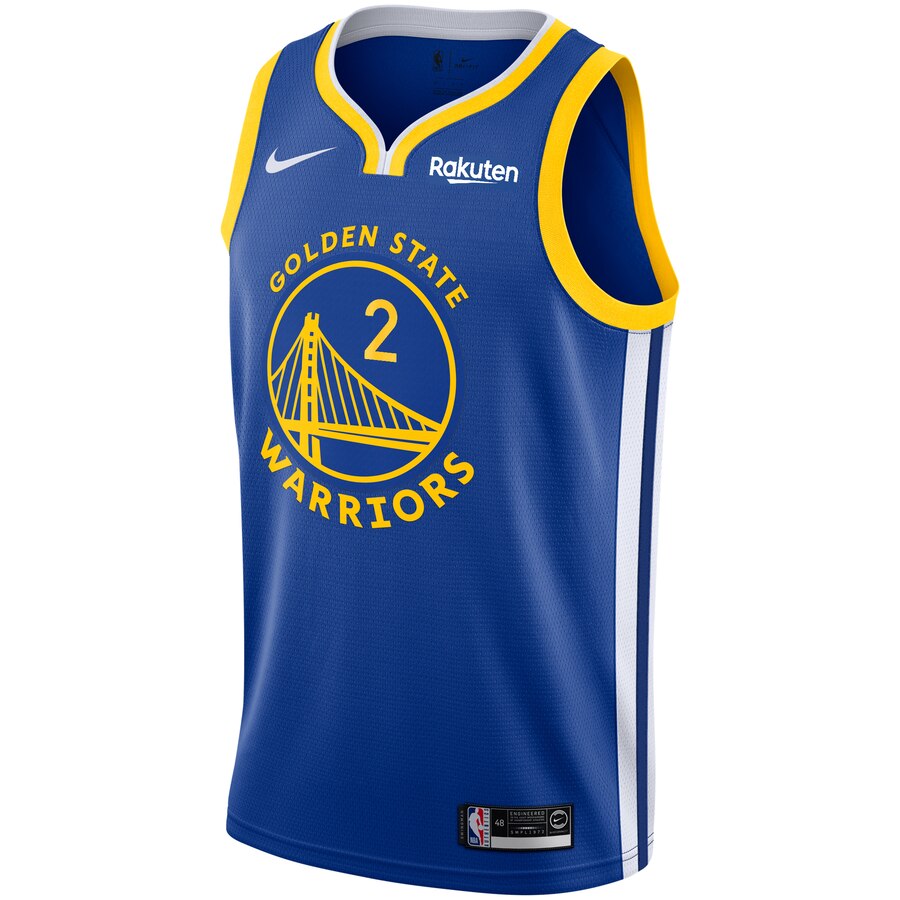 Alternative view of Willie Cauley-stein Golden State Warriors Swingman Badge Jersey Royal - Icon Edition