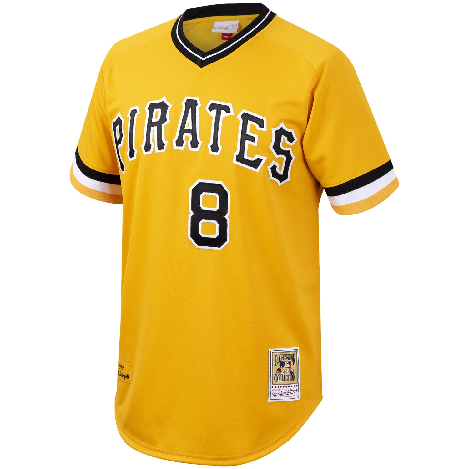 Alternative view of Willie Stargell Pittsburgh Pirates Mitchell & Ness Cooperstown Collection Authentic Jersey - Gold