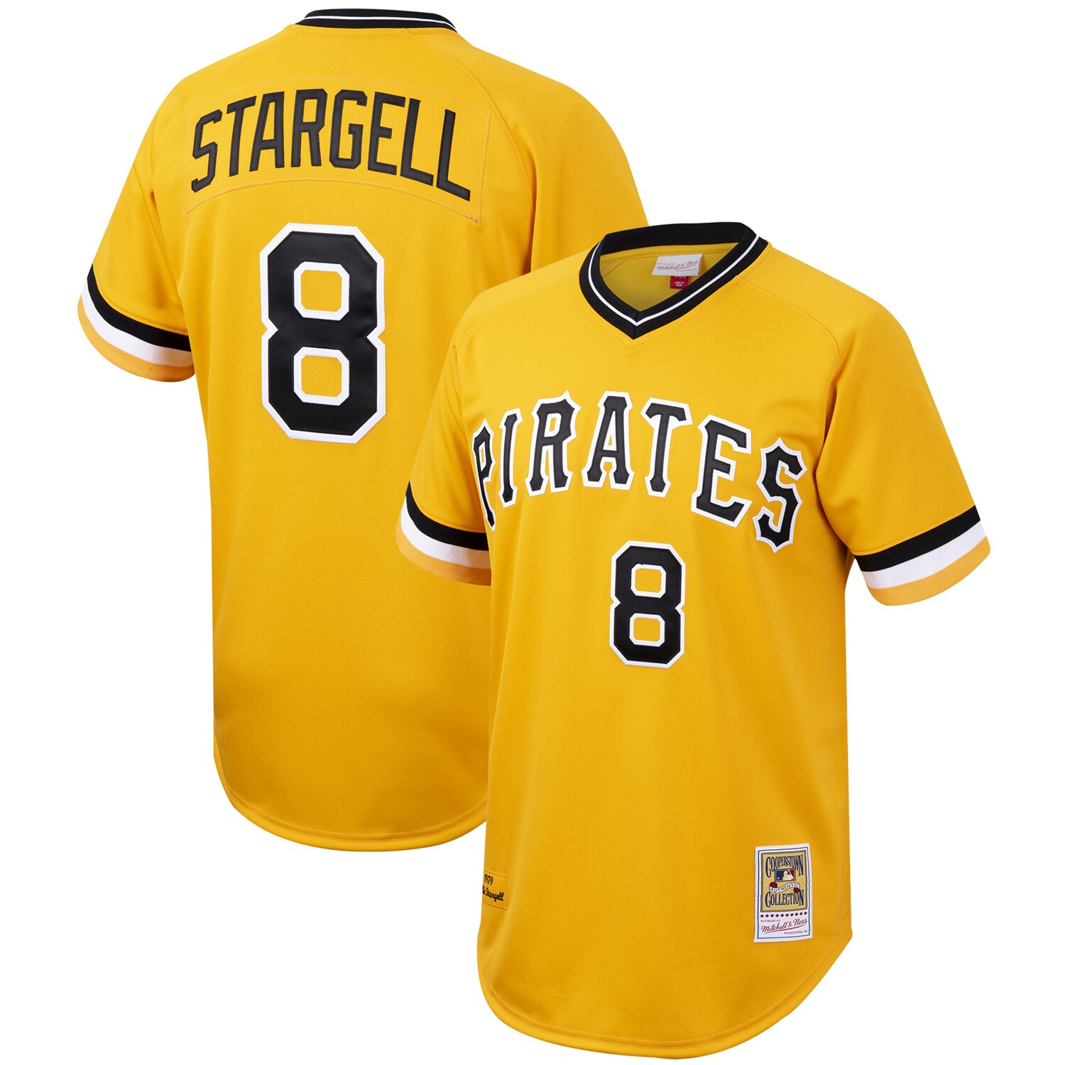 Willie Stargell Pittsburgh Pirates Mitchell & Ness Cooperstown Collection Jersey - Gold 