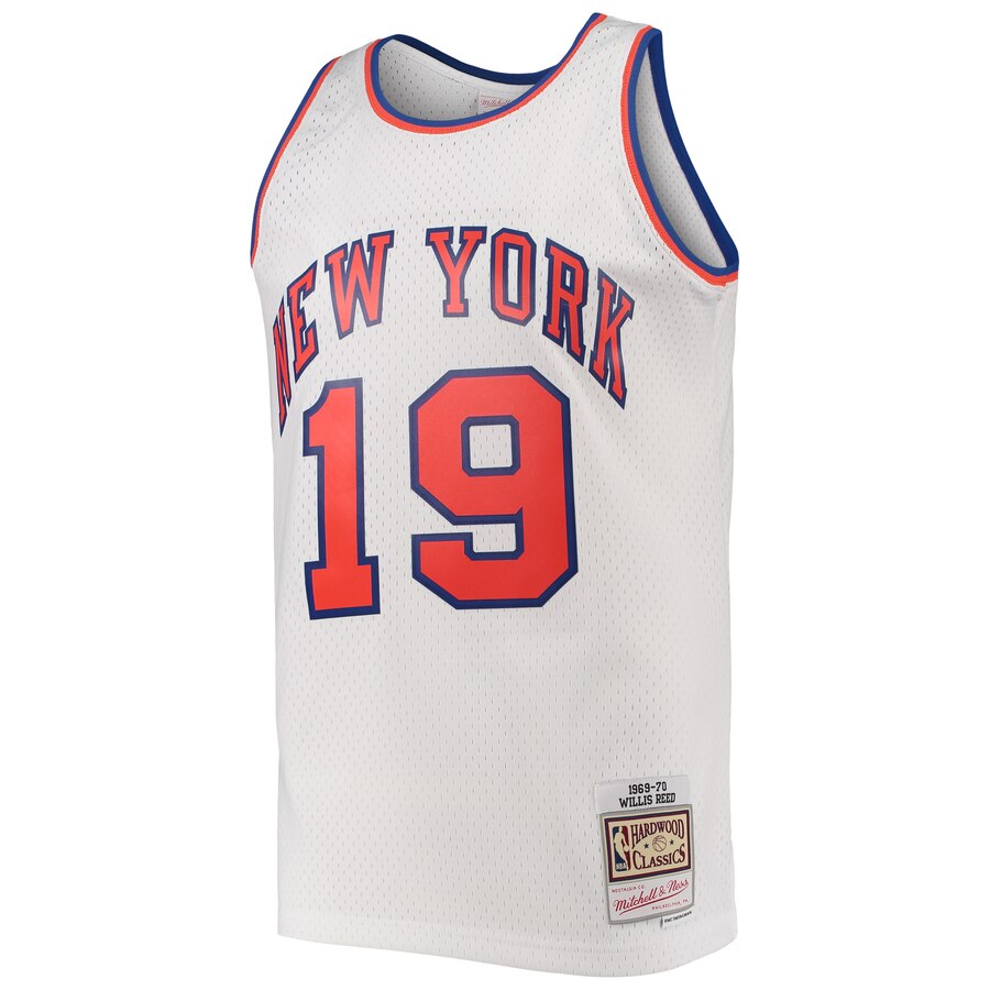 Alternative view of Willis Reed New York Knicks Mitchell & Ness Hardwood Classics Swingman Jersey - White