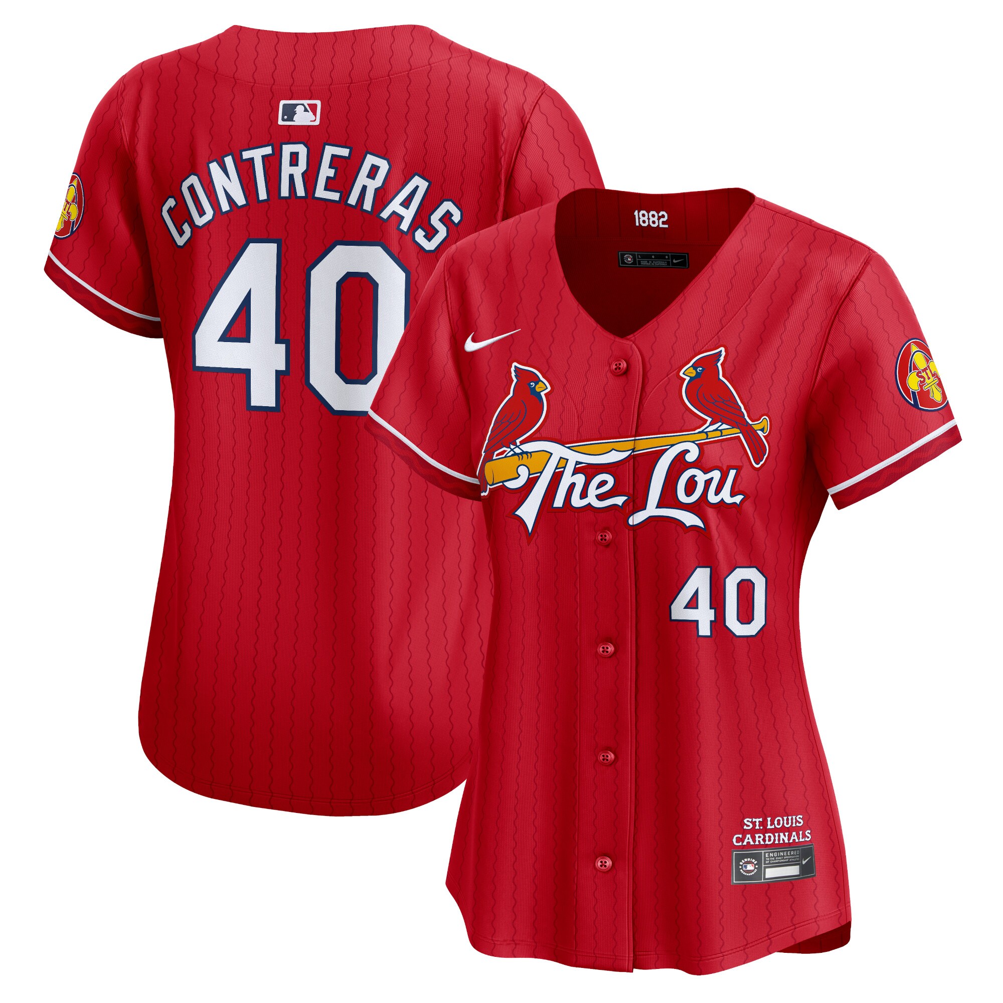 Willson Contreras St. Louis Cardinals Women's 2024 City Connect Limited Player Jersey - Red