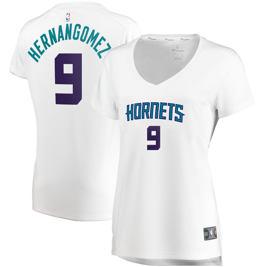 Willy Hernangomez Charlotte Hornets Fanatics Branded Women's Fast Break Replica Player Jersey - Association Edition - White