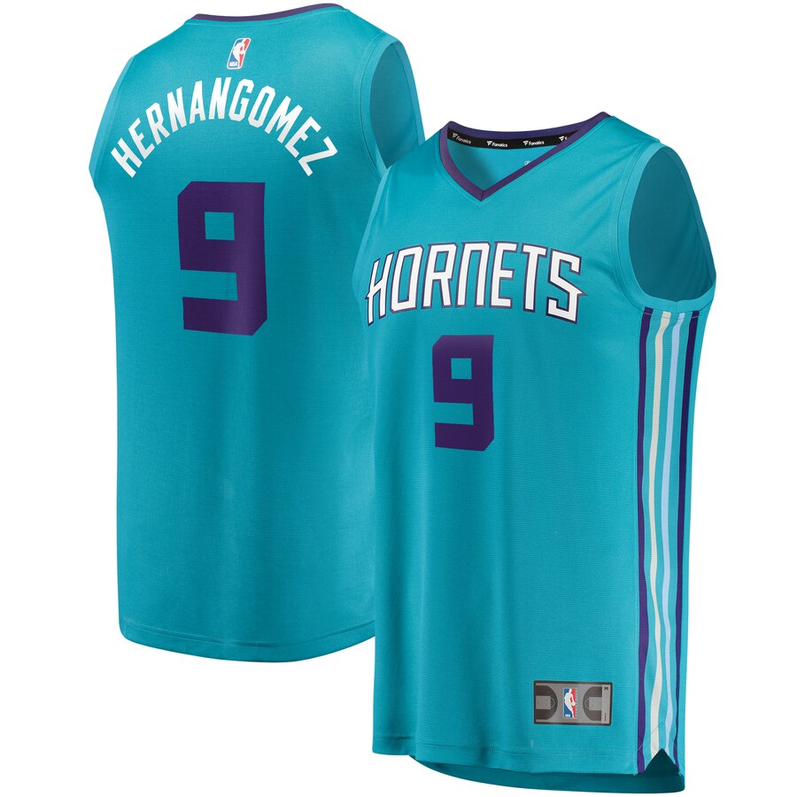 Willy Hernangomez Charlotte Hornets Fanatics Branded Youth Fast Break Replica Player Jersey - Icon Edition - Teal
