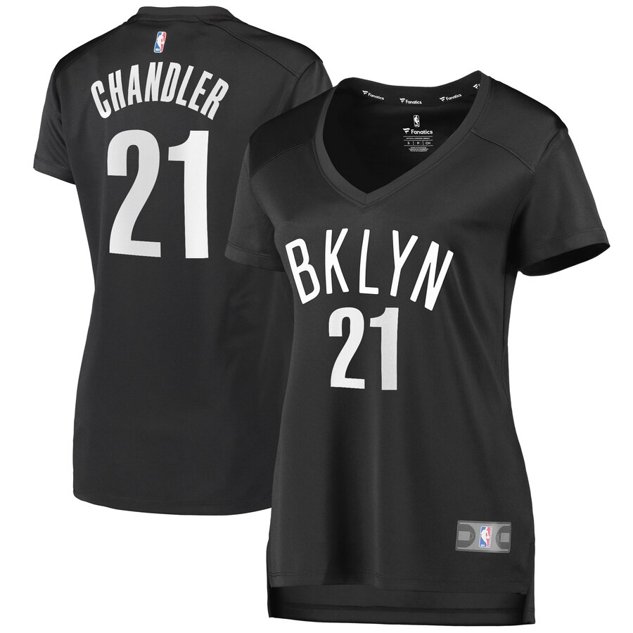 Wilson Chandler Brooklyn Nets Fanatics Branded Women's Fast Break Replica Player Jersey Charcoal - Statement Edition