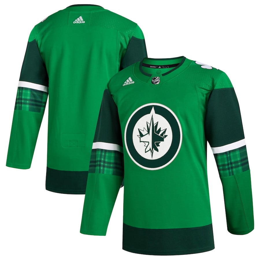 Winnipeg Jets 2023 St. Patrick's Day Primegreen Men Jersey - Kelly Green - JS459 