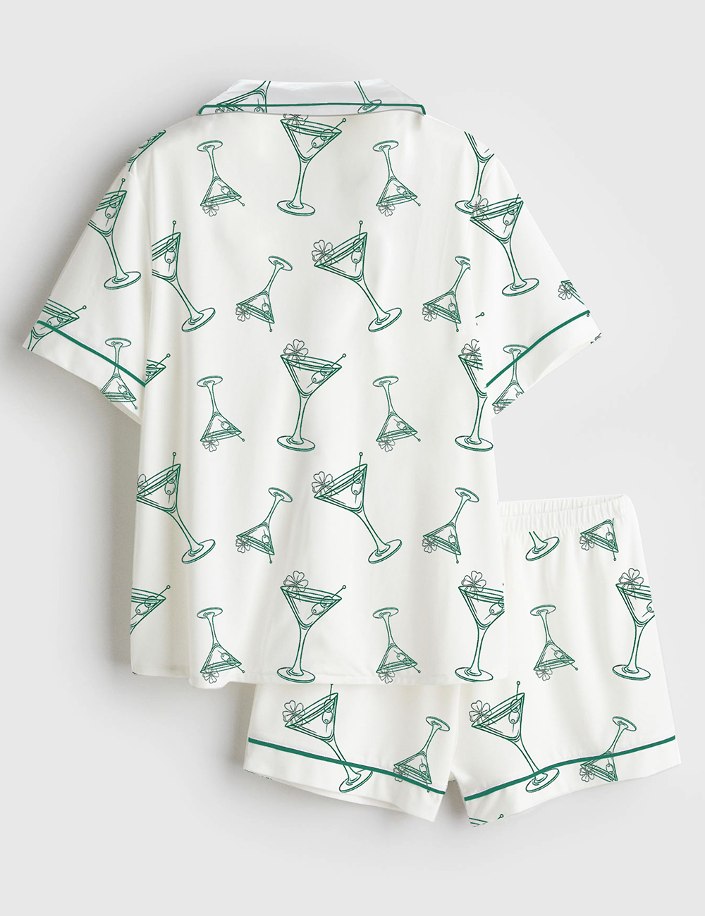 Alternative view of Women's A Tini Bit Irish St. Patrick's Day Retro Irish Vibes Short Sleeve Satin Pajama Set