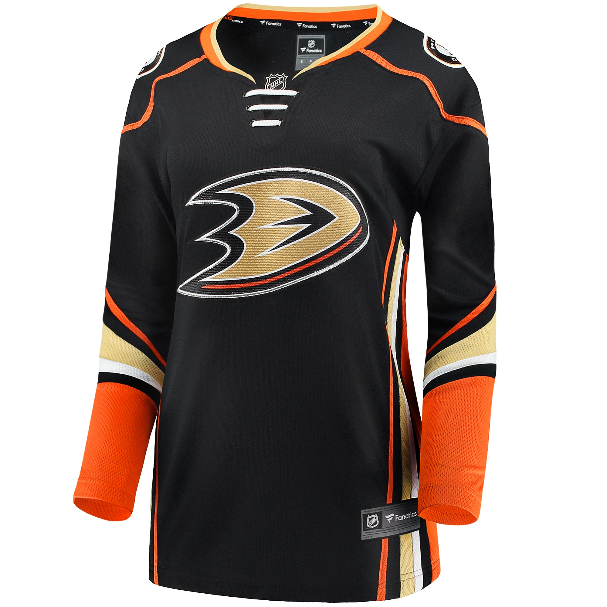 Alternative view of Women's Anaheim Ducks Black Breakaway Home Jersey - JS970 