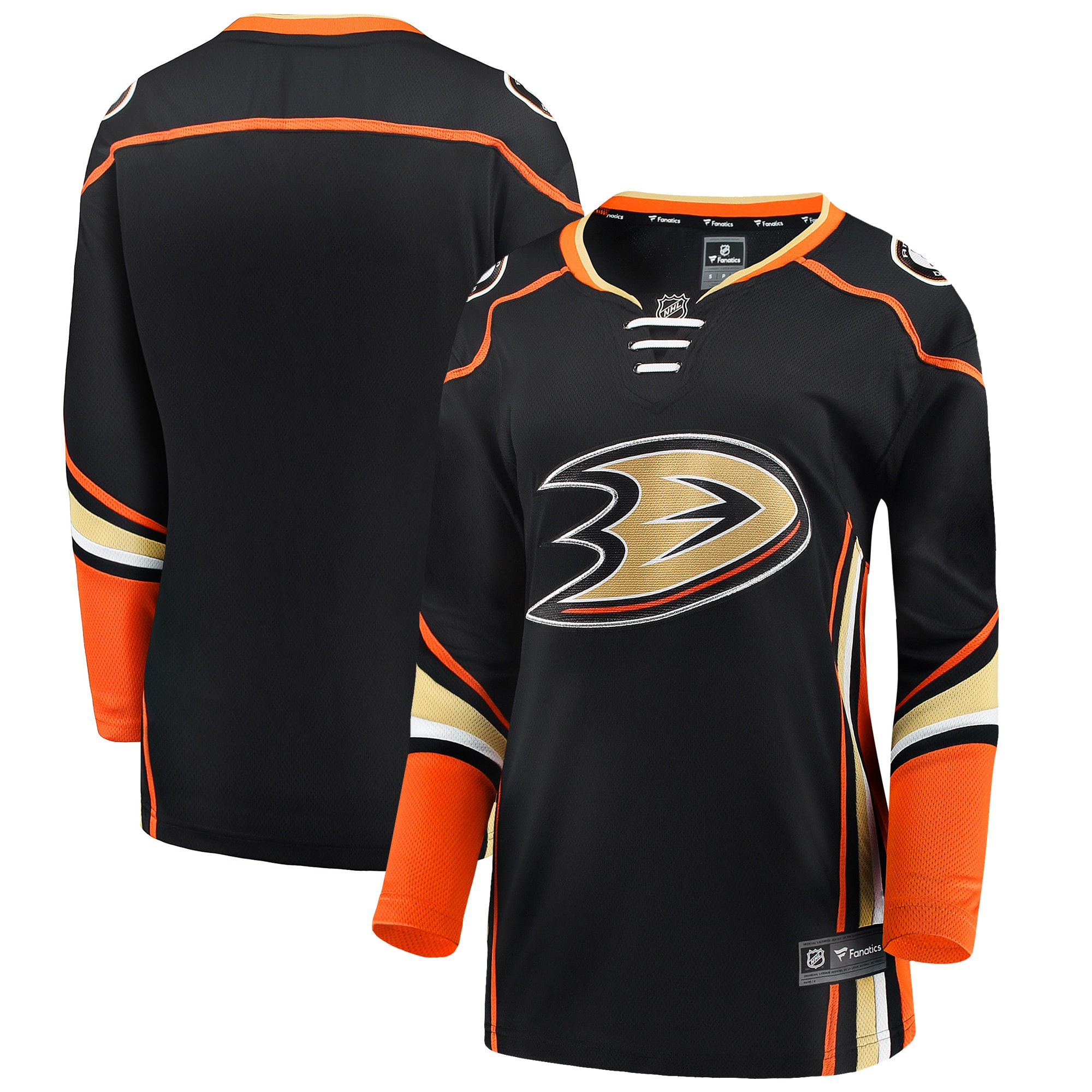 Women's Anaheim Ducks Black Breakaway Home Jersey - JS970 