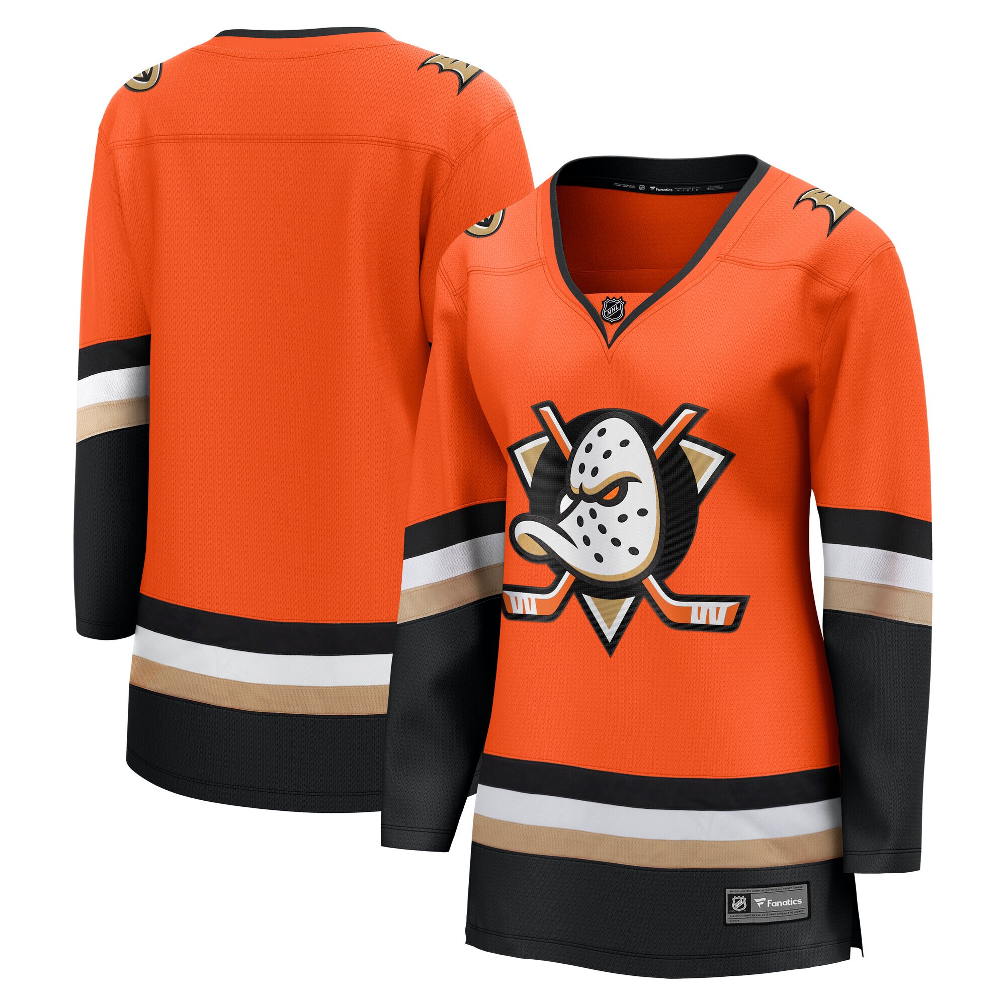 Women's Anaheim Ducks Orange Home Breakaway Jersey - JS612 