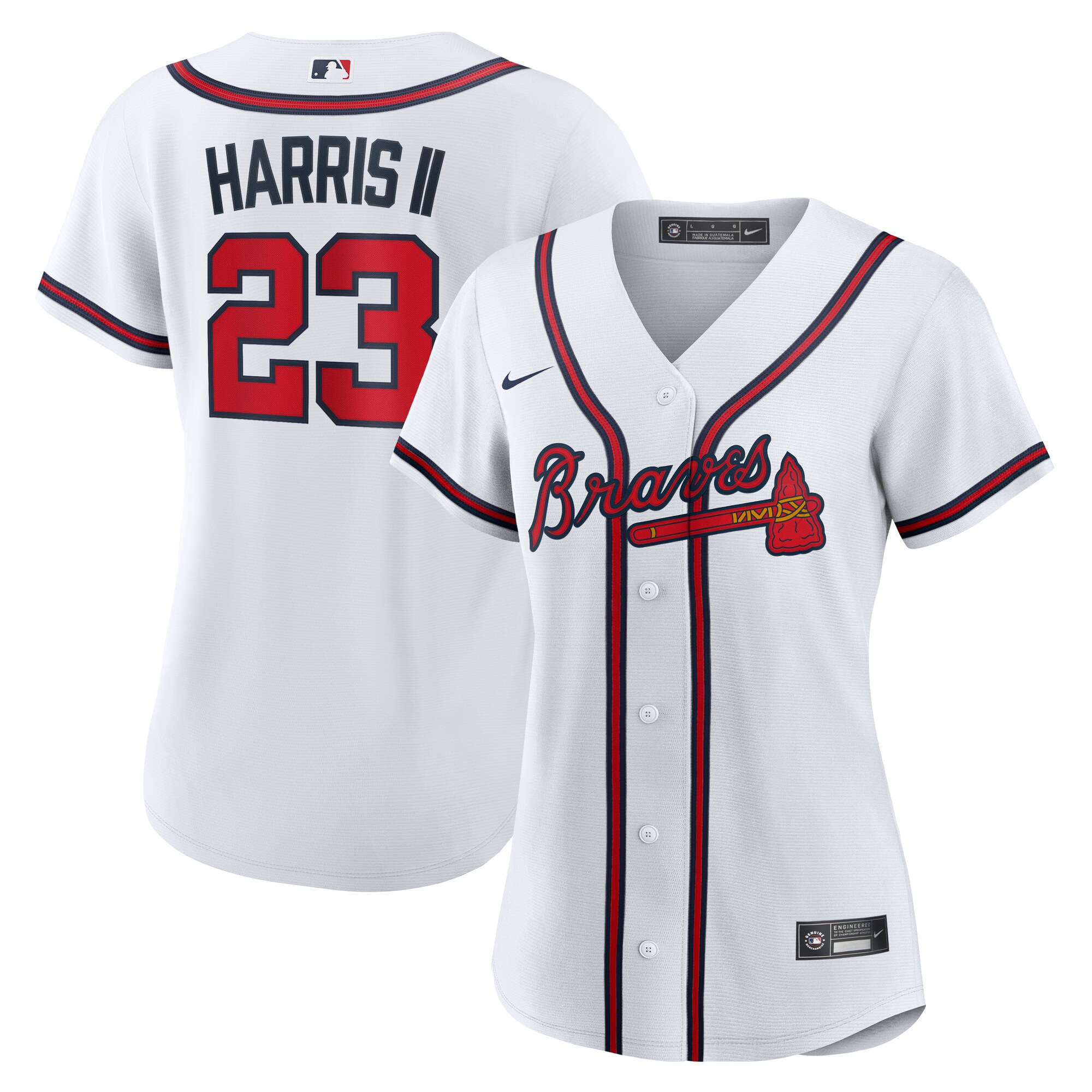 Women's Atlanta Braves Michael Harris II White Home Jersey - JS559