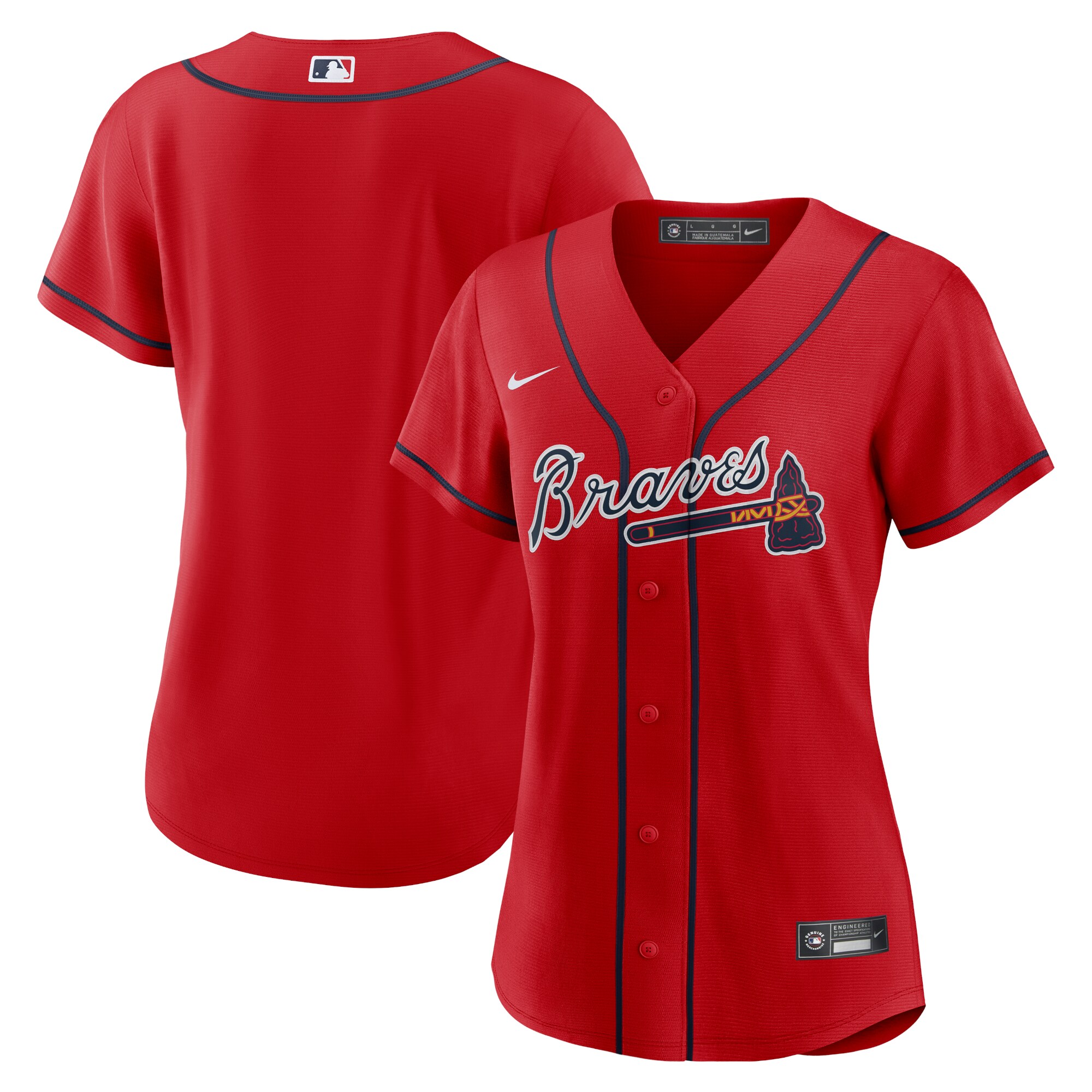 Women's Atlanta Braves Red Alternate Team Jersey - JS214