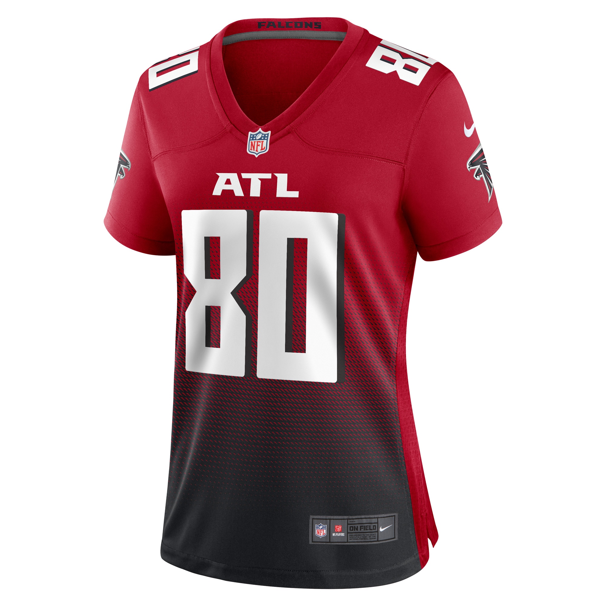 Alternative view of Women's Atlanta Falcons Andre Rison Red Retired Player Jersey