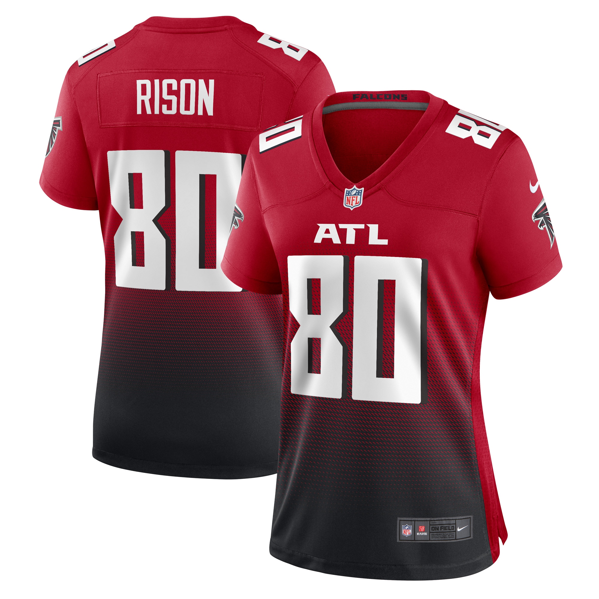 Women's Atlanta Falcons Andre Rison Red Retired Player Jersey 