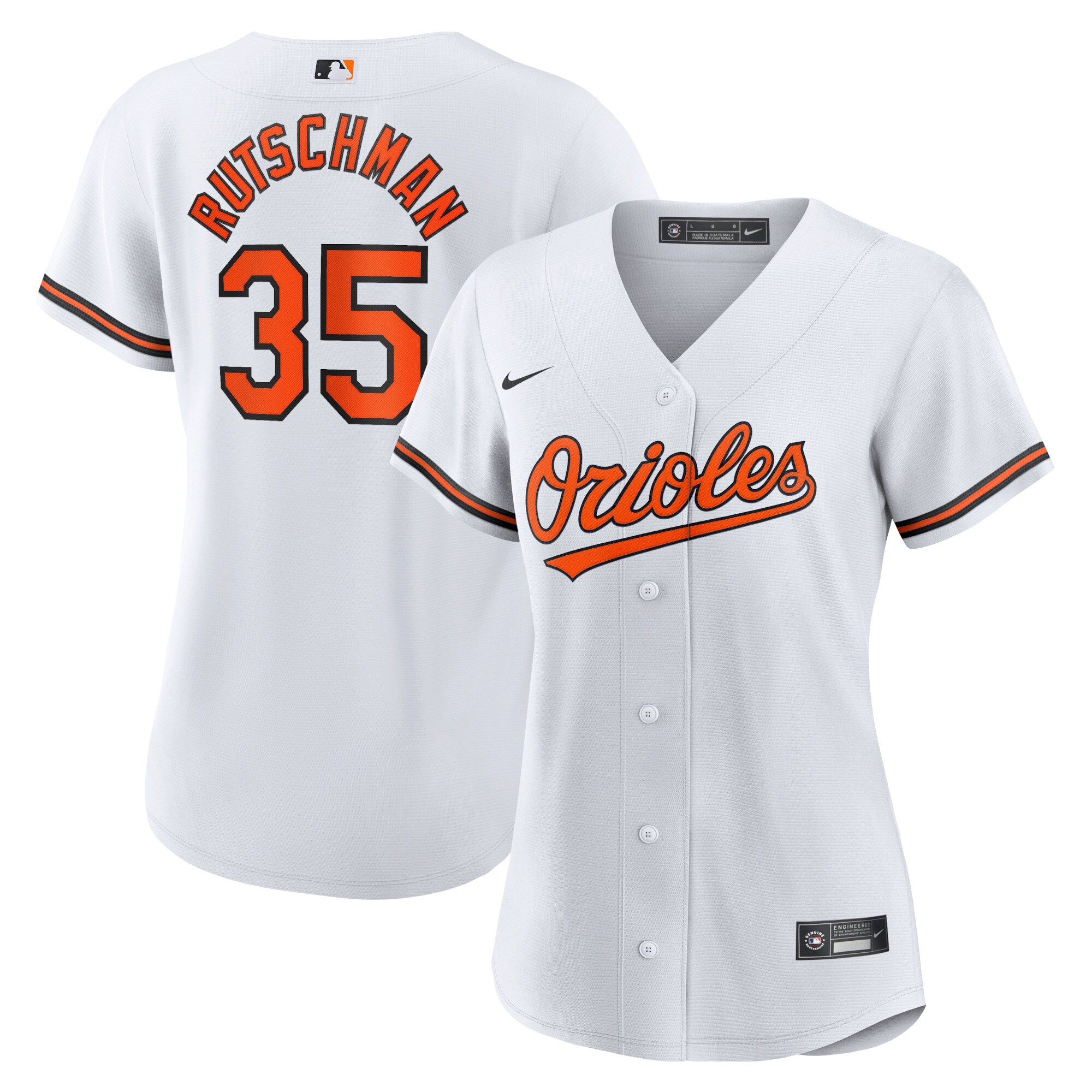 Women's Baltimore Orioles Adley Rutschman White Home Player Jersey