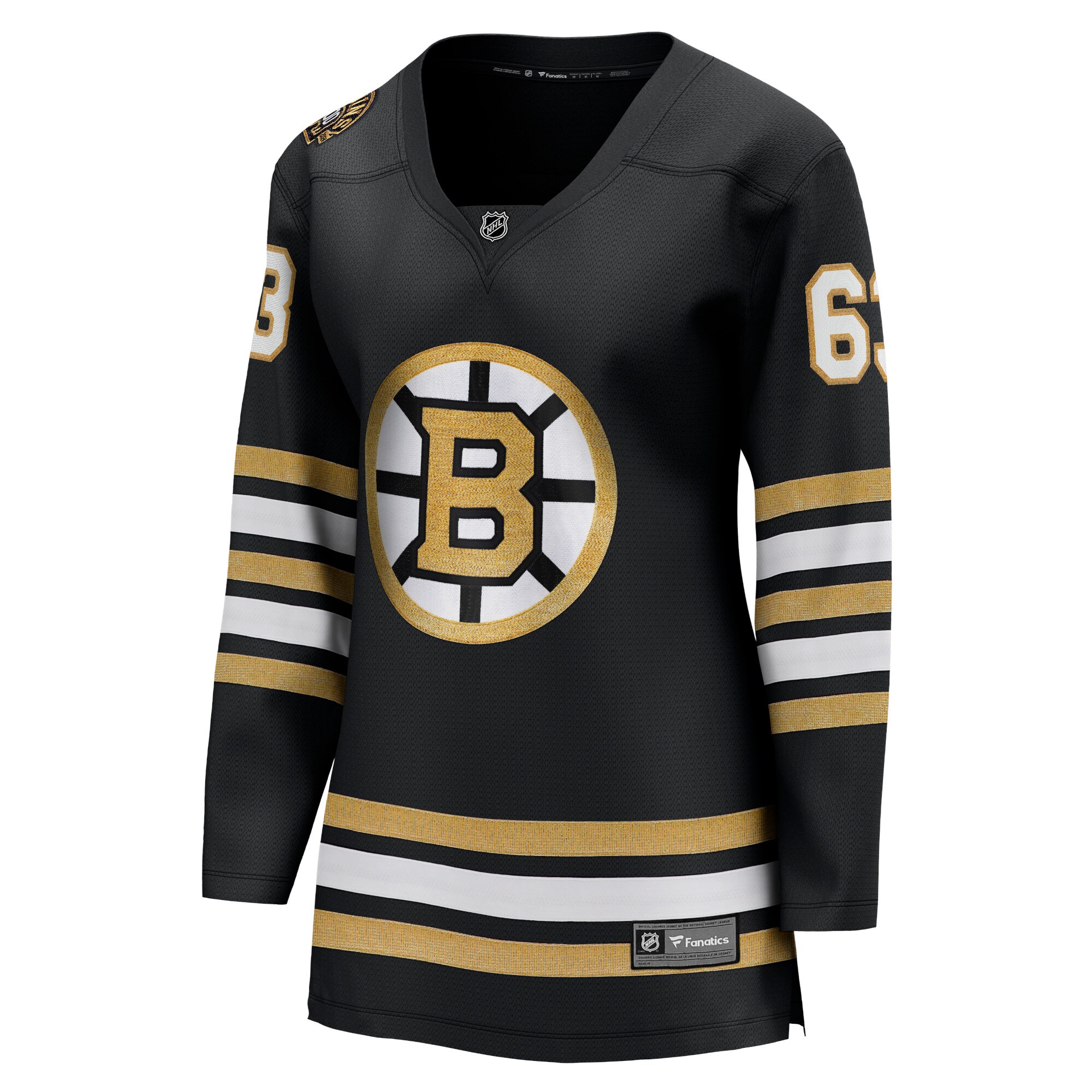 Alternative view of Women's Boston Bruins Brad Marchand Black 100th Anniversary Premier Breakaway Player Jersey - JS806 
