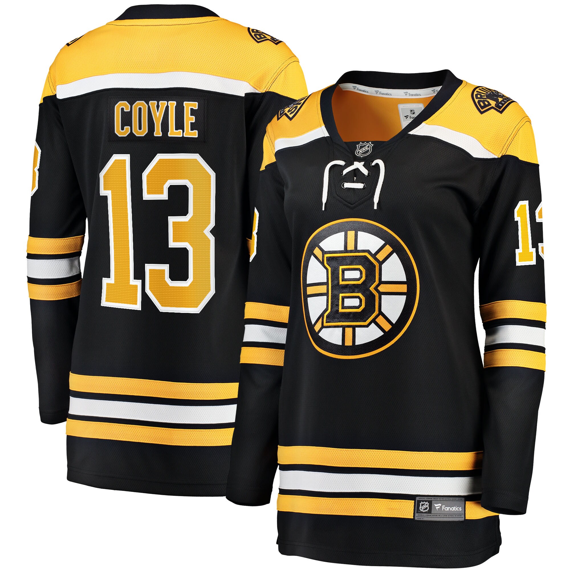 Women's Boston Bruins Charlie Coyle Black Home Breakaway Jersey - JS300 